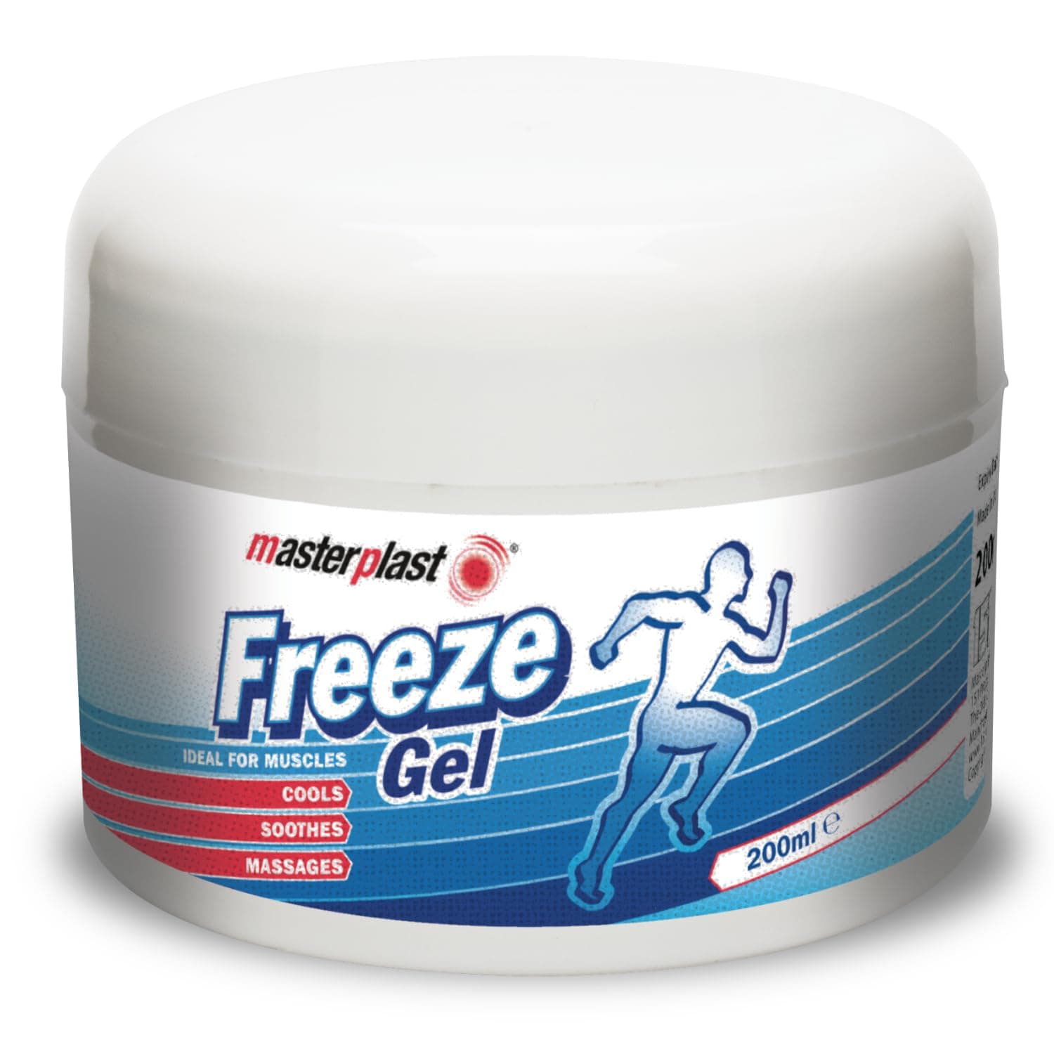 Masterplast Freeze Gel, Ready To Use, Muscle Relief & Comfort, 200Ml Pot, Blue