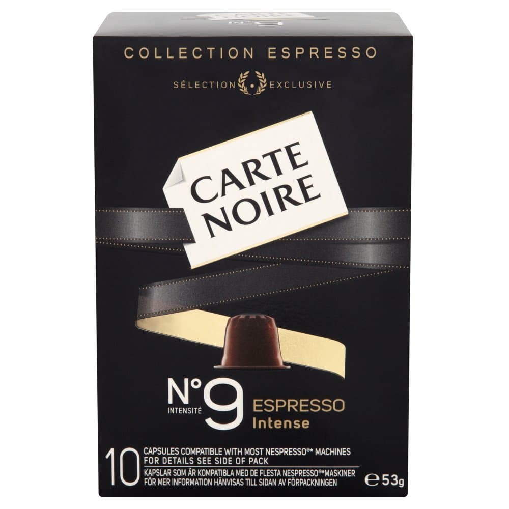Carte Noire Espresso No 9 Intense 10 Coffee Capsules 53 g (Pack of 8)