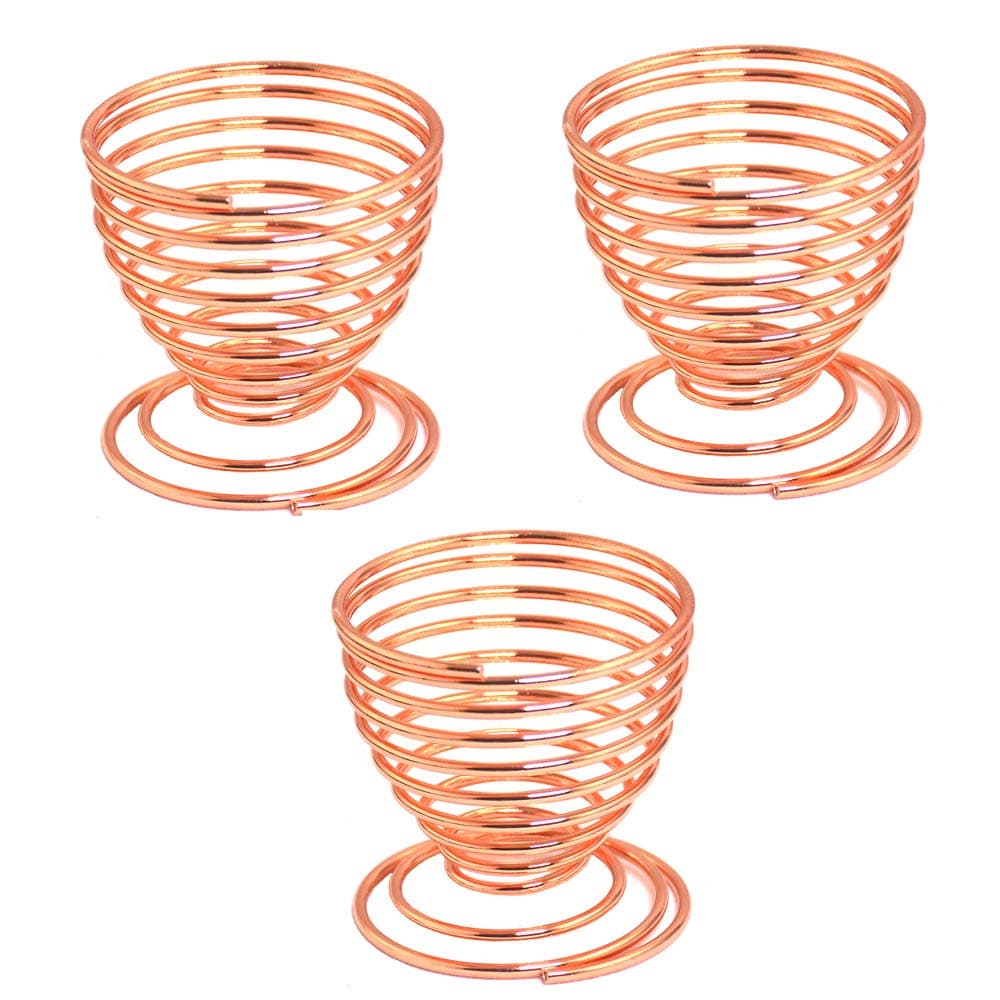 Riqiorod Beauty Sponge Blender Holders, 3 Pack Makeup Sponge Holder Beauty Sponge Holder Drying Rack Egg Powder Puff Display Stand - Rose Gold
