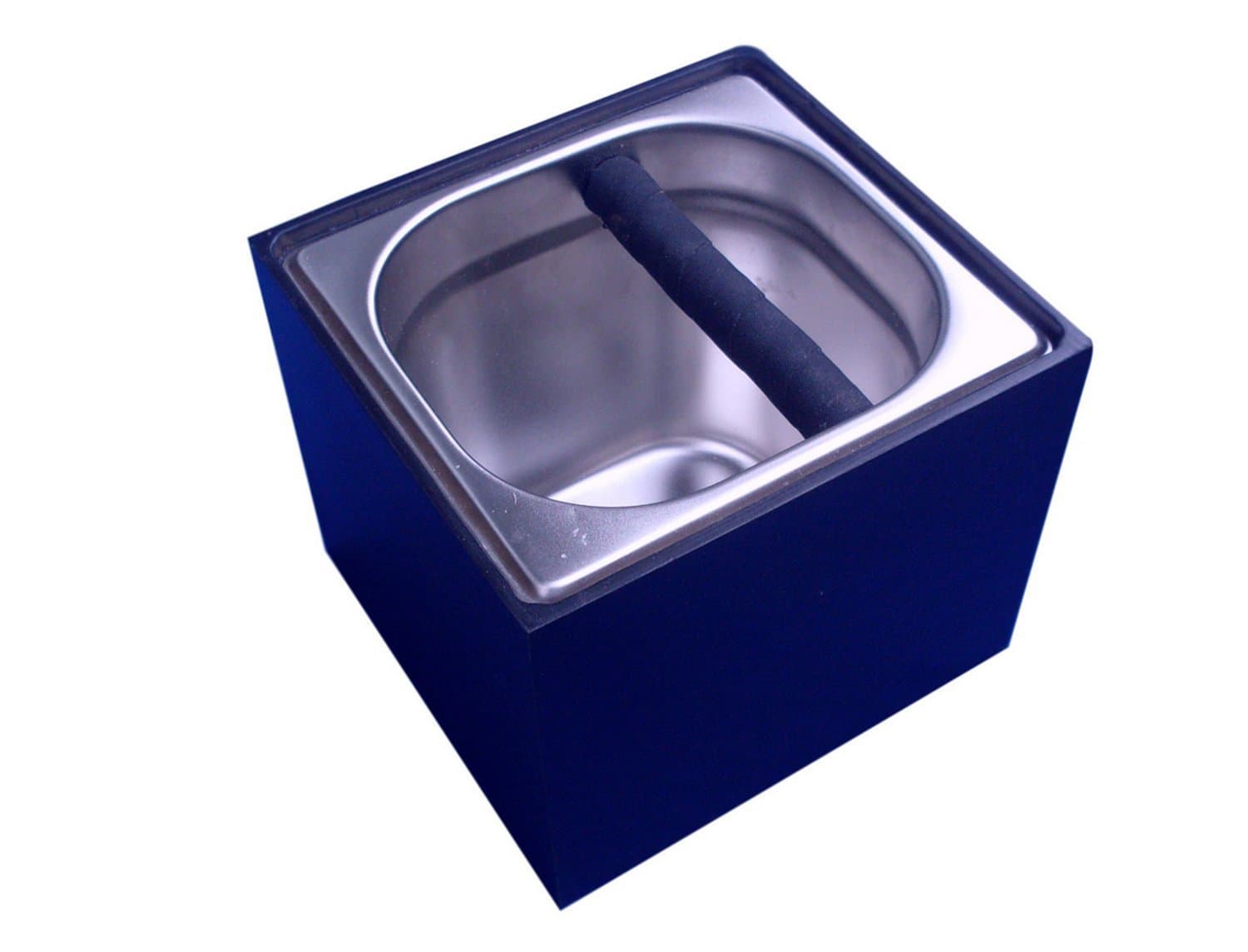 SMKF Espresso Knock Box with Bamboo Encolsure,the Enclosure Painted Black