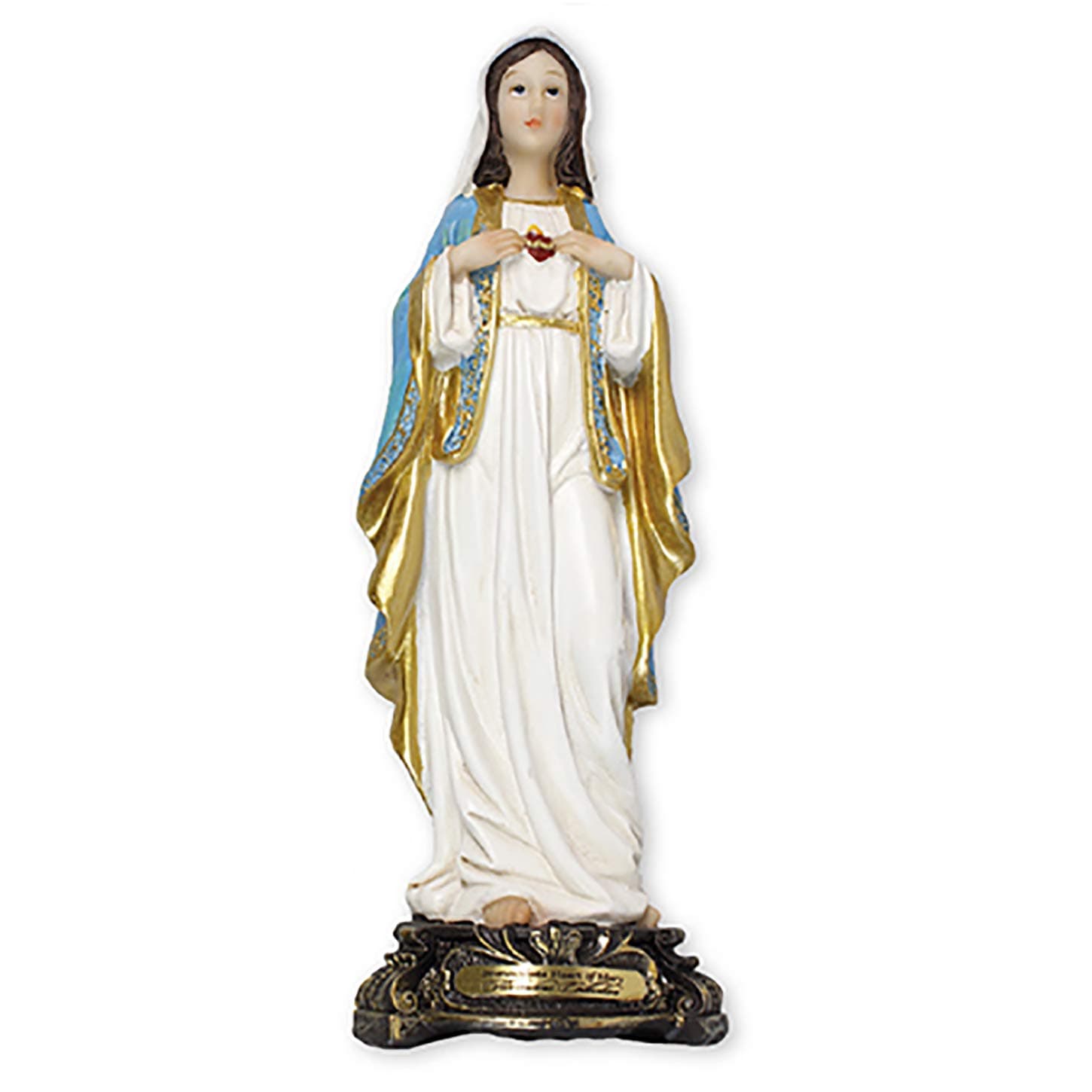 Pavally® SACRED IMMACULATE HEART OF MARY STATUE 5" RESIN FIGURINE BLESSED VIRGIN MARY Religious Gift