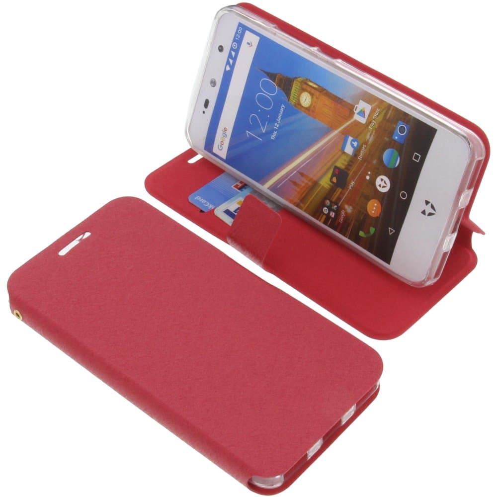 foto-kontor Cover compatible with Wileyfox Swift 2X book-style red case