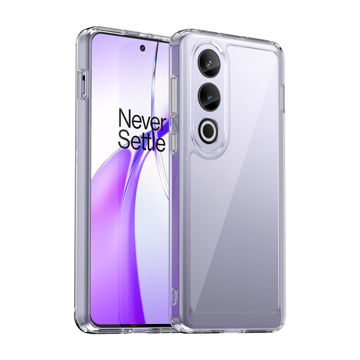 Clear Case for OnePlus Ace 3V Case, OnePlus Ace 3 V Case with HD Screen Protector, Shockproof Clear Hard PC + TPU Bumper Protective Phone Cover for OnePlus Ace 3V Crystal Clear