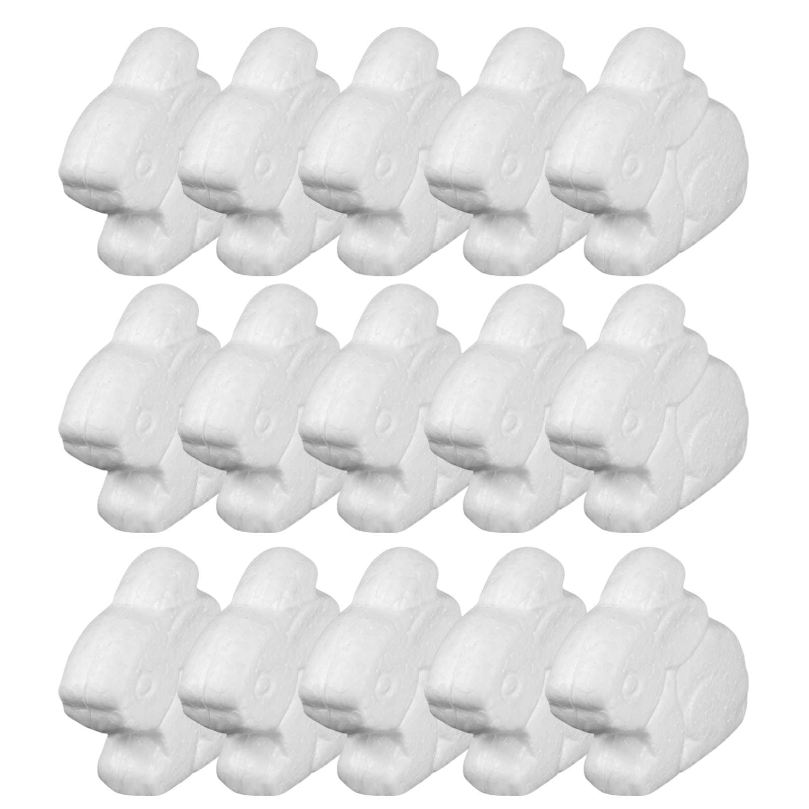 20pcs Rabbit Craft Foam cake Model bunny Easter Craft Decoration craft supplies round Party Supplies Easter Craft foam ball Foam manual flowers party supplies foam block statue