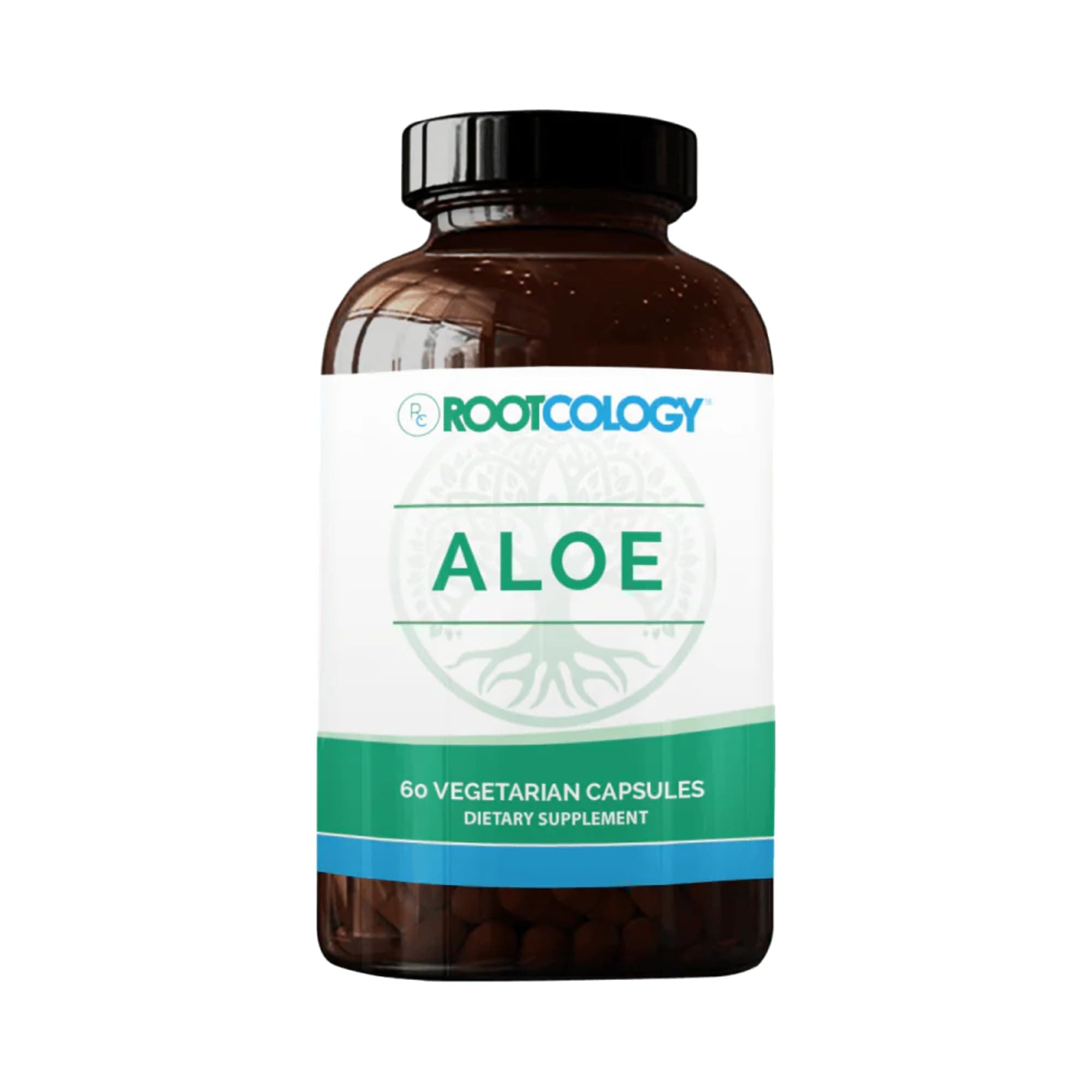Rootcology by Dr. Izabella Wentz | Aloe Vera for GI Support | 200:1 Whole Aloe Leaf Capsules | 60 Vegetarian Capsules