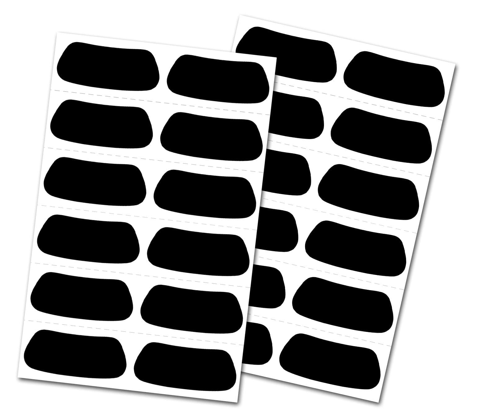 Eye Black Adhesive Stickers | Multiple Colors - 12 Pairs