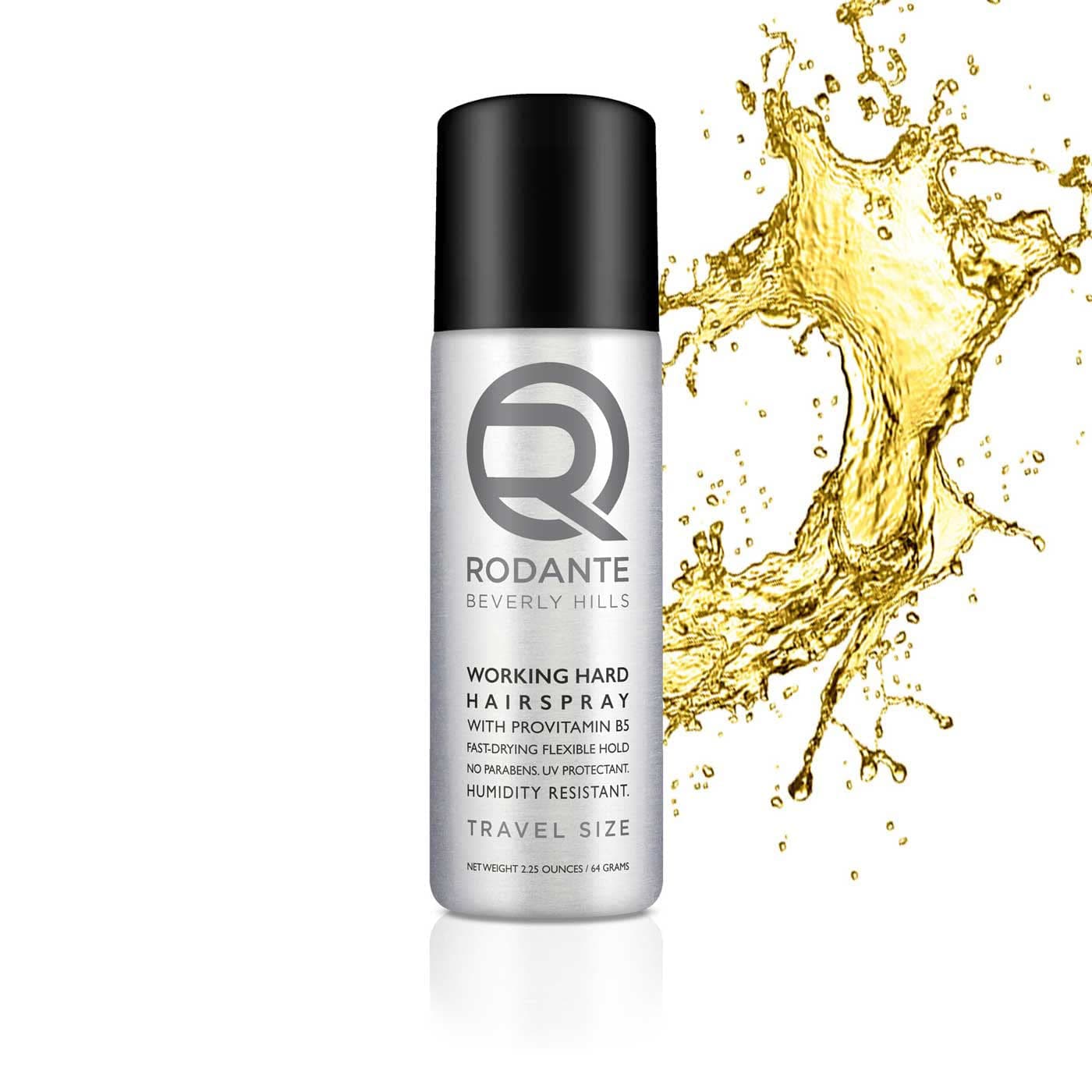 Premium Travel Size Hair Spray | Humidity Resistant Fast Drying Natural Pro-Vitamin B5 Low Alcohol | Medium Hold Hairspray For All Hairtypes |2.25 oz