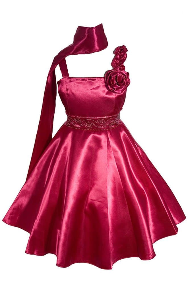 Big Girls' Wedding Flower Girl Pageant Party Dress