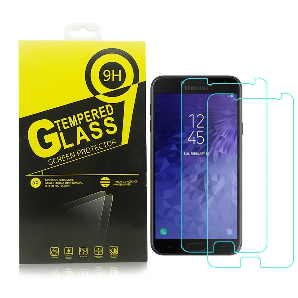 Galaxy J7 Duo Screen Protector, Galaxy J7 Duo Tempered Glass, 9H+ 3D Glass Screen [ unfull Coverage ] [Anti Scratch] [Anti-Fingerprint] Bubble Free for Galaxy J7 Duo (Clear)
