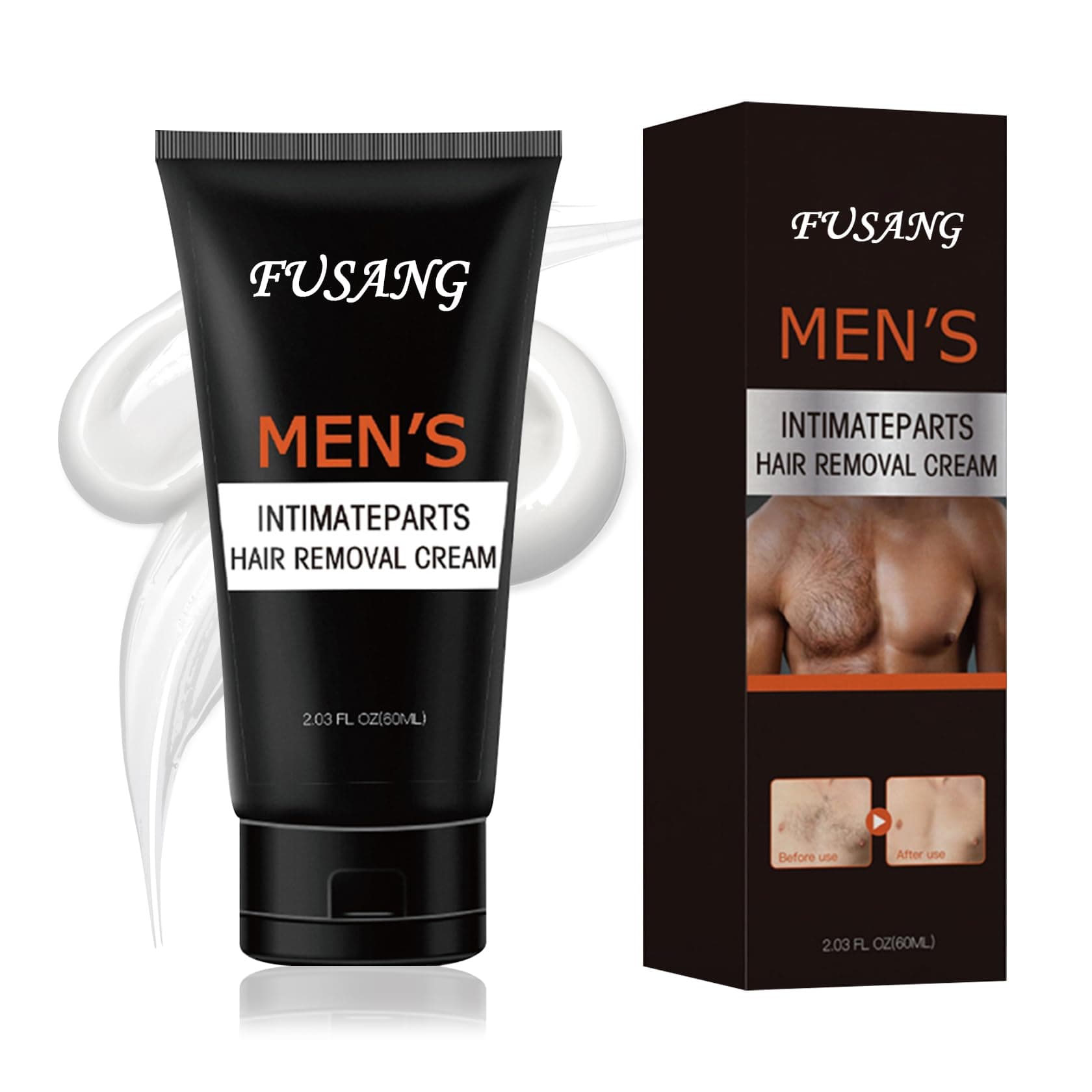 Intimate/Private Hair Removal Cream for Men,Easy to Apply,Durable Hair Removal Cream,Flawless Depilatory Cream for Unwanted Body Hair & All Skin Types