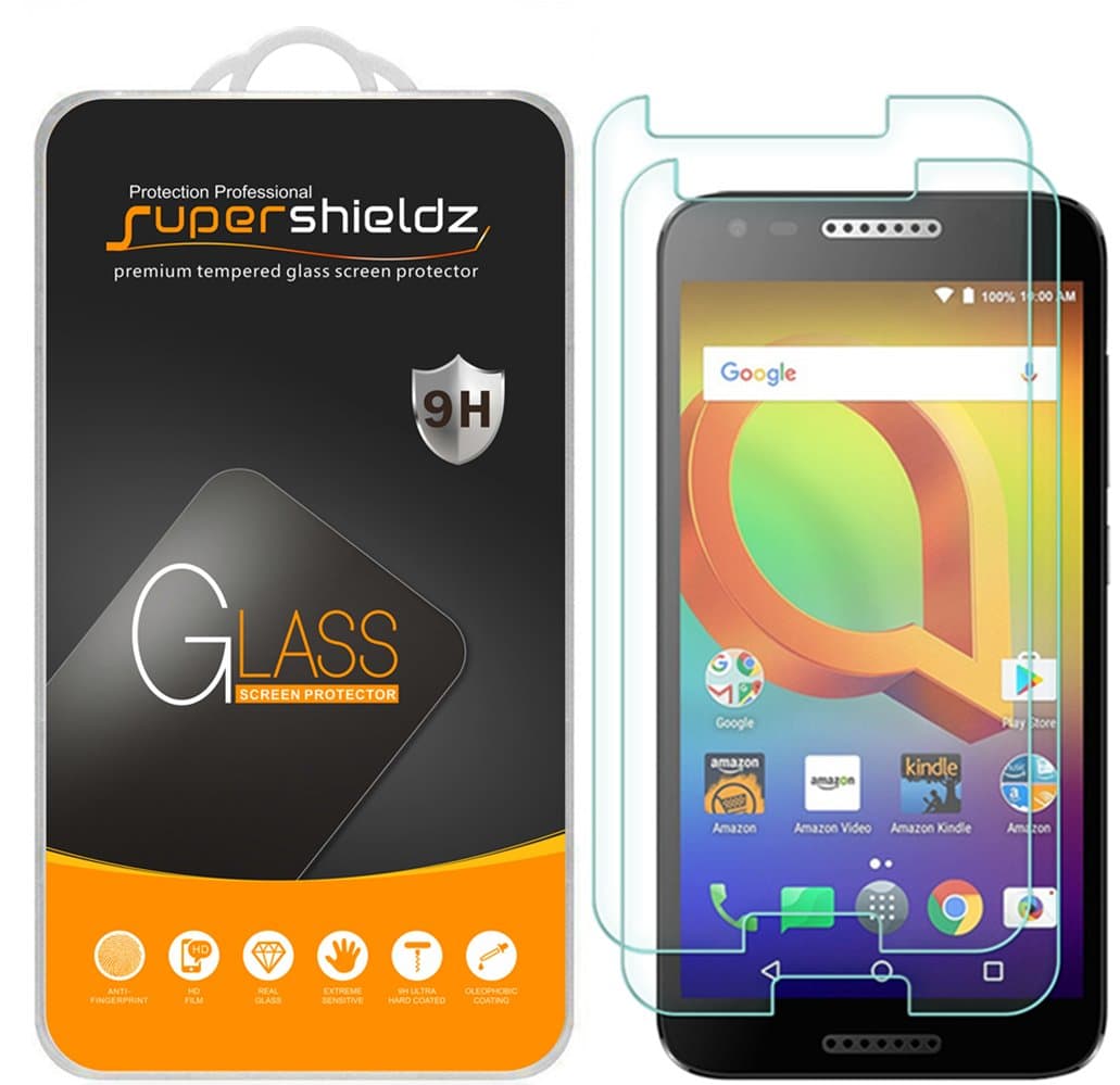 (2 Pack) Designed for Alcatel (A30) Tempered Glass Screen Protector, Anti Scratch, Bubble Free