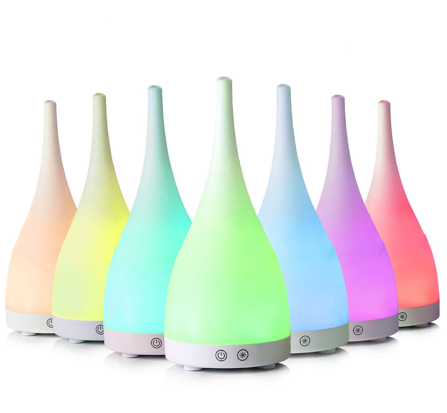 SenskyAromatherapy Essential Oil Diffuser 100ml Aroma Diffuser Ultrasonic Cool Mist Humidifier with 7 Color LED Lights Waterless Auto Shut-Off Function