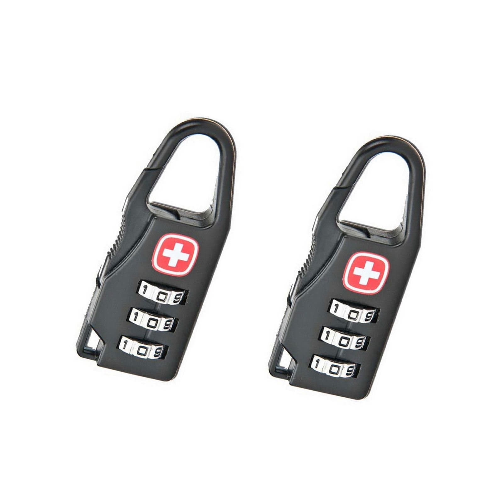 New 3-Dial 1,000 Combination Safe Number Code Travel Luggage Lock Bag Clip Padlock