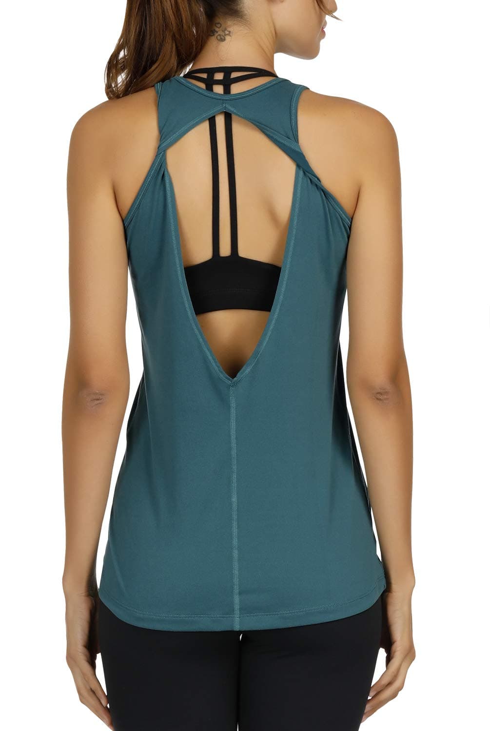 Disbest Activewear Running Workout Clothes Yoga Racerback Tank Tops for Women