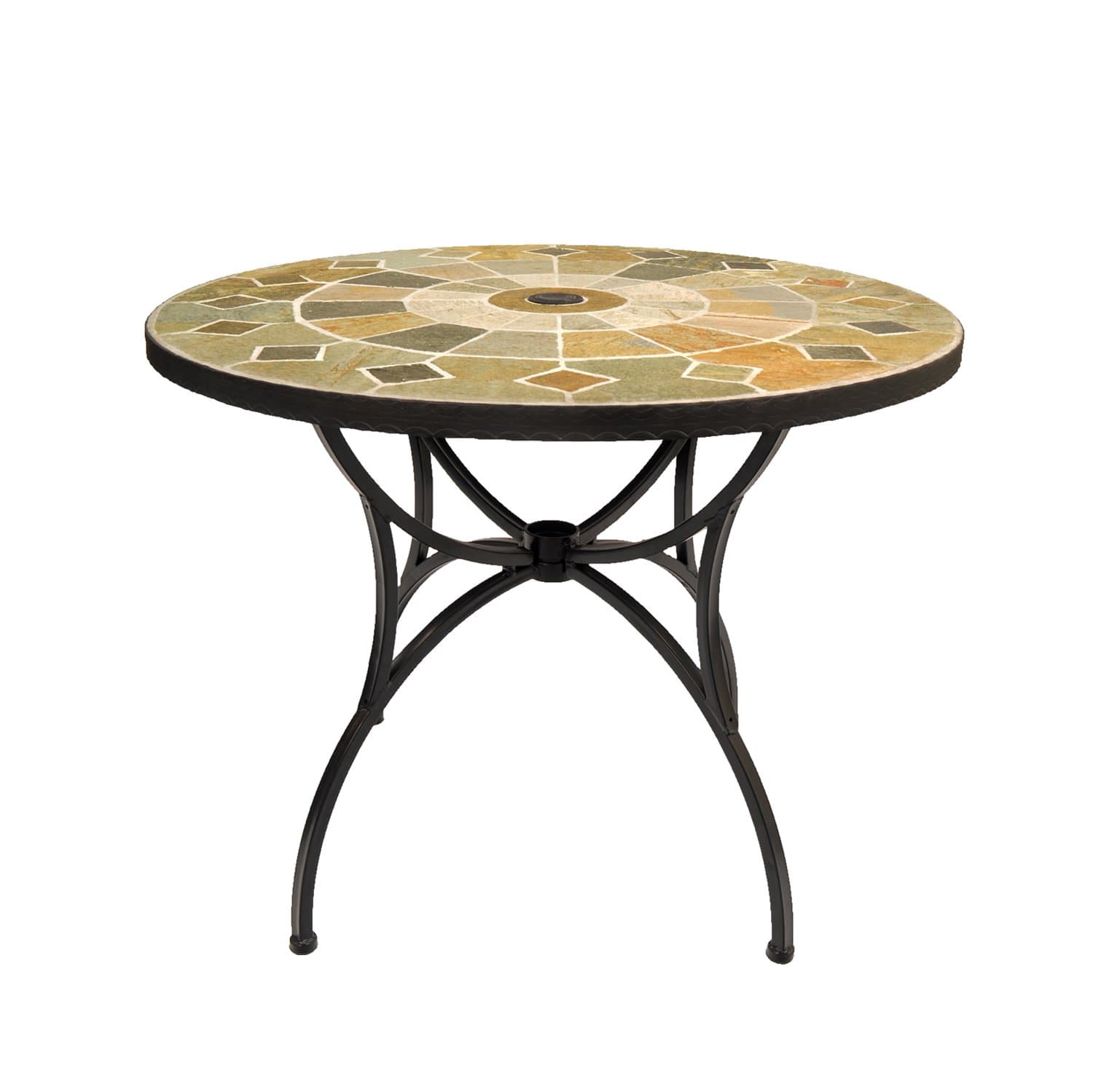 Europa Leisure Alicante Patio Table - 91 x 91 x 73 cm - Earthy Tones