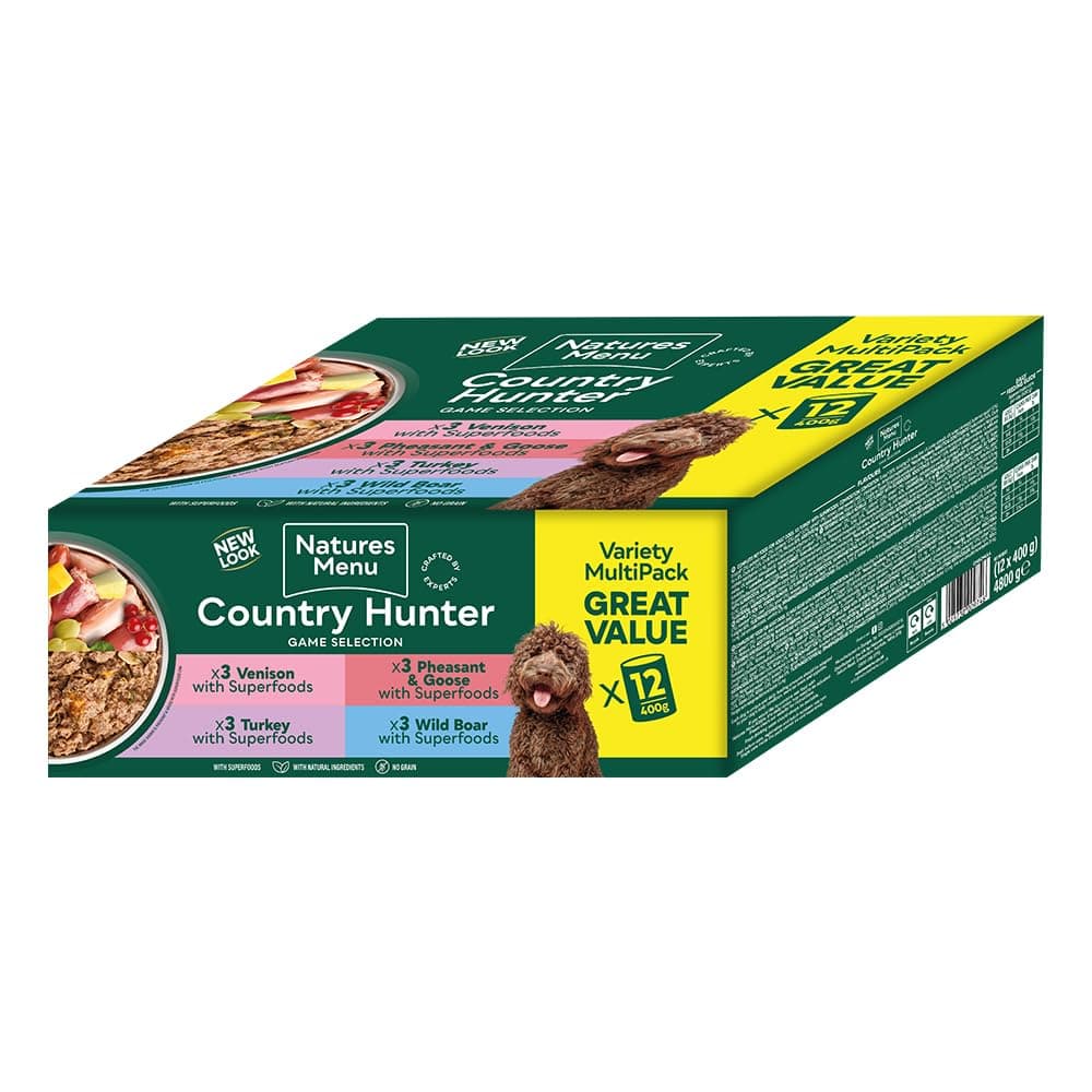 – Country Hunter Multipack Game Meat Selection Wet food for Dogs - 12 x 400g