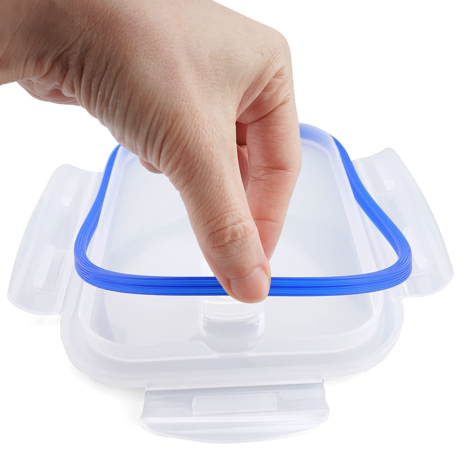 Replacement Gaskets for Lids of Glass Meal Prep Containers, Universal Silicone Sealing Ring for Glass Food Container Seal Replacement Part