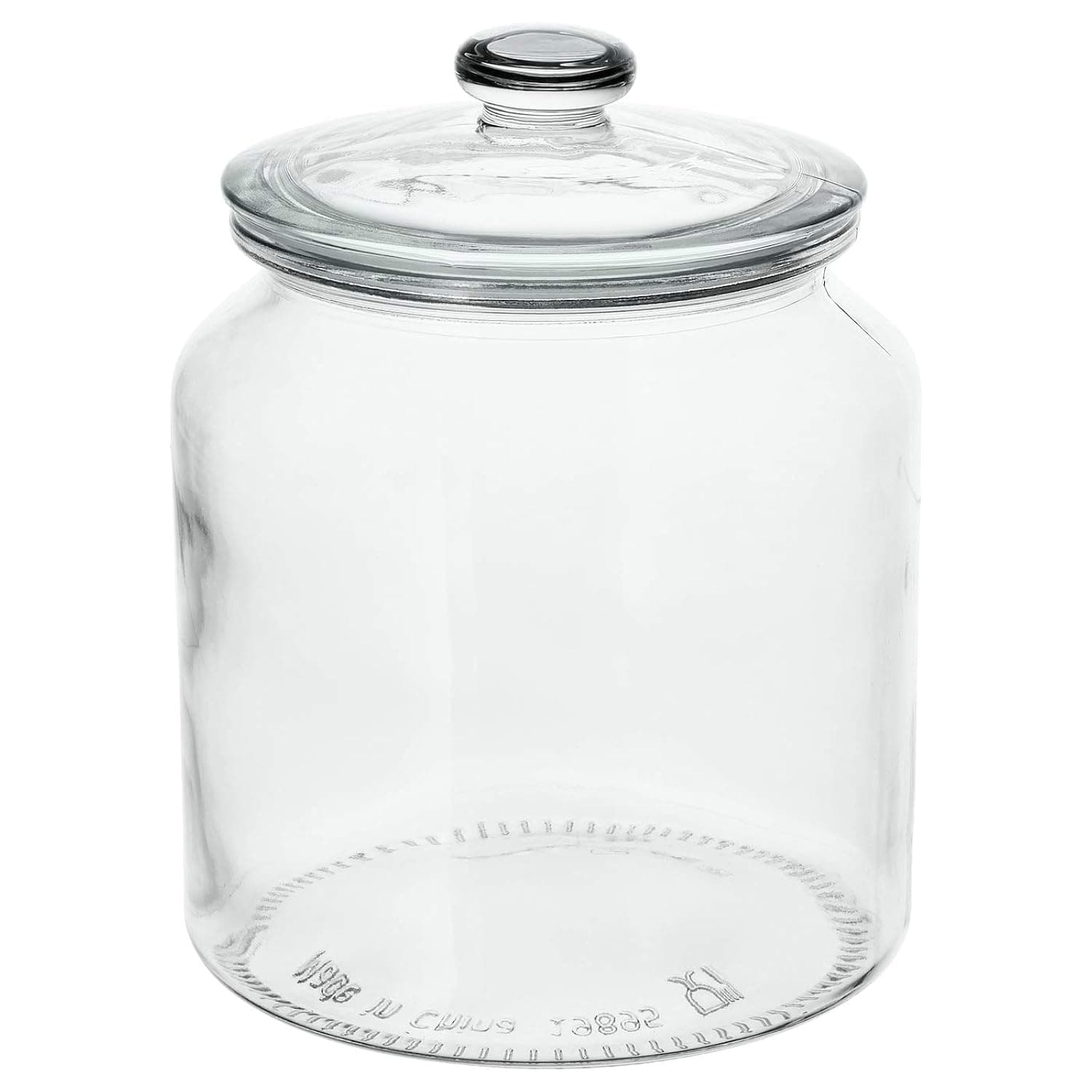 Ikea Vardagen Storage Accessory Jar With Lid, Clear Glass, 1.9 L