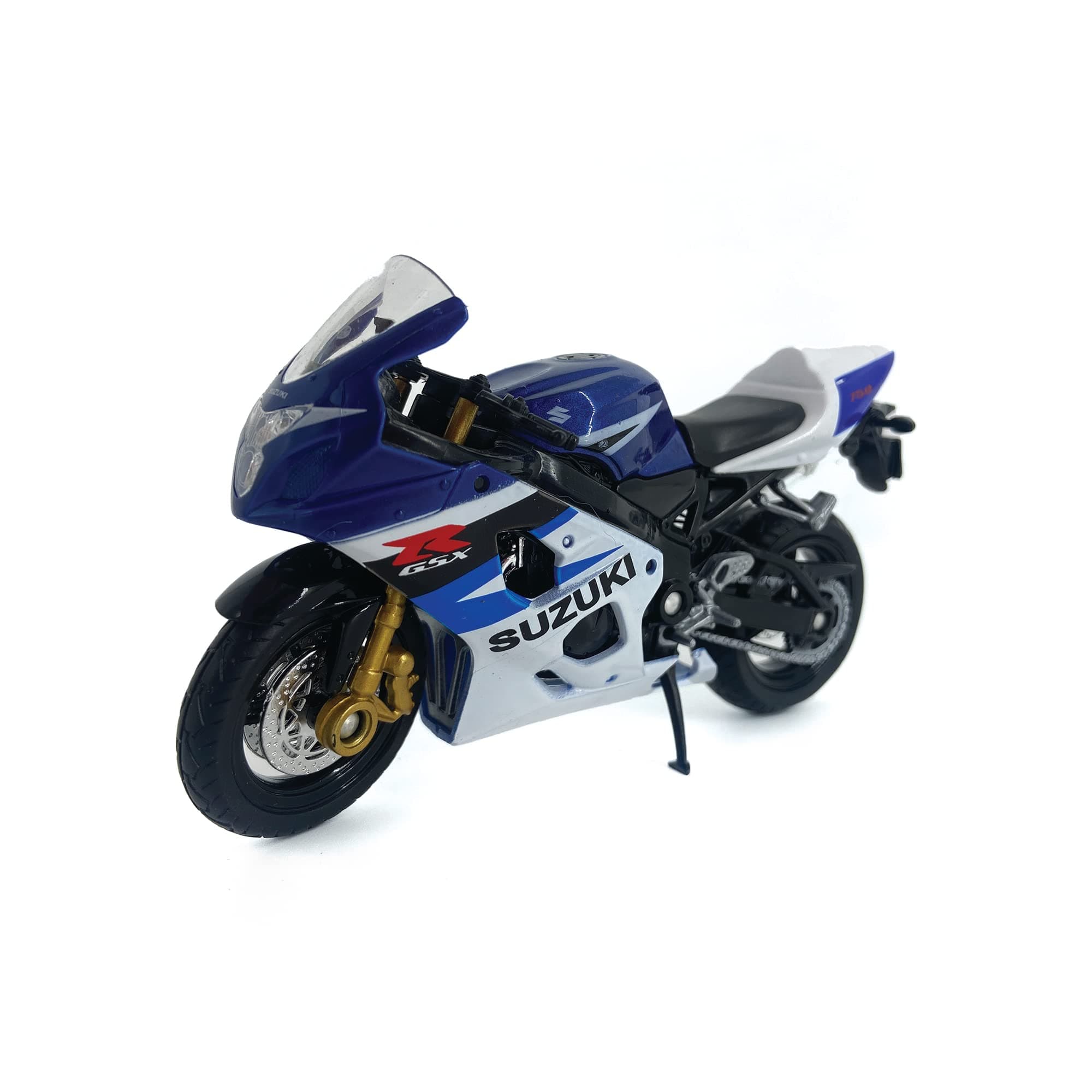 Die Cast Motorcycle Blue Suzuki GSX-R750, 1:18 Scale