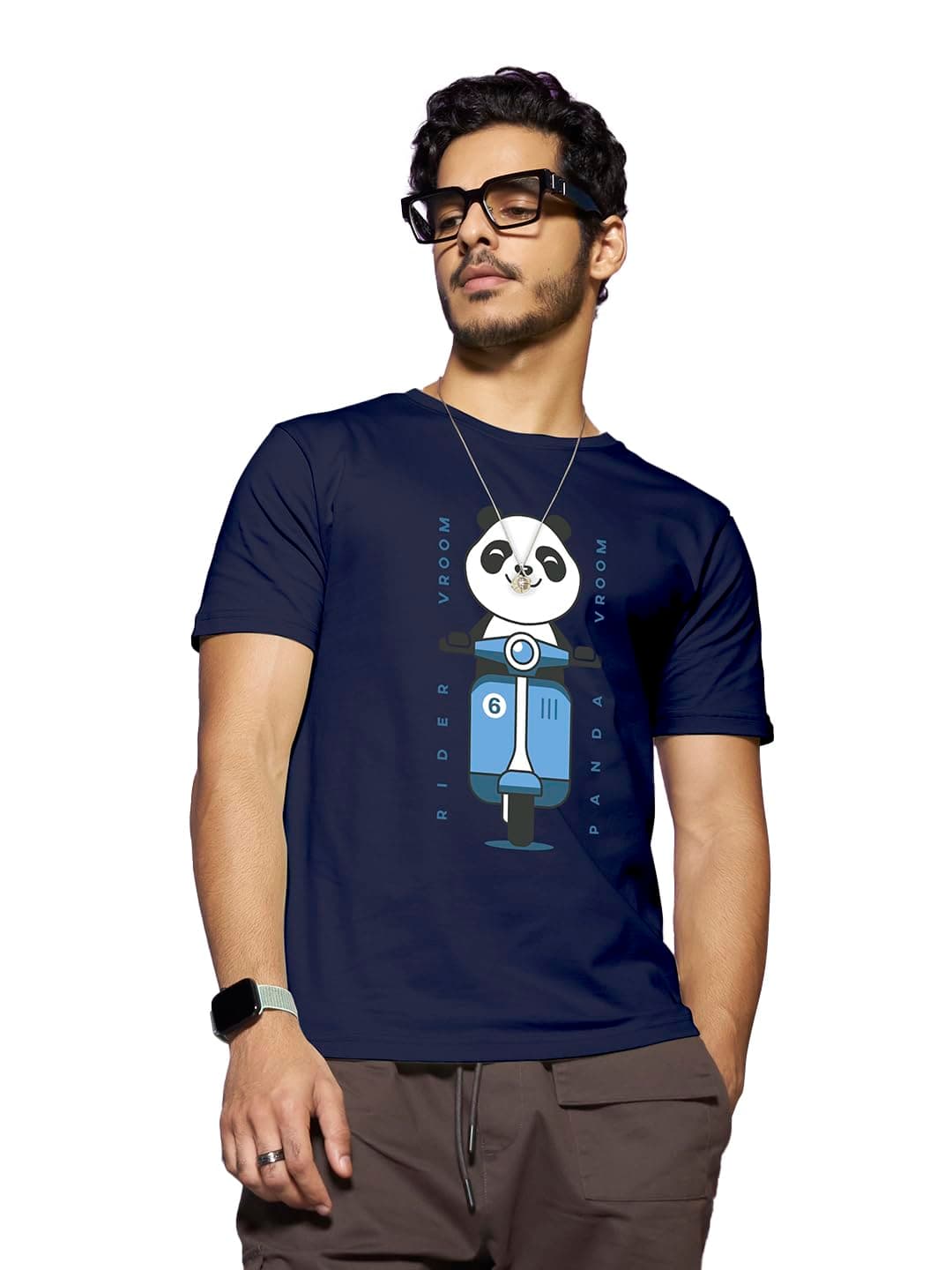 BewakoofMen's T-Shirt with Graphic Print Regular Fit Half Sleeve Crew Neck in Cotton