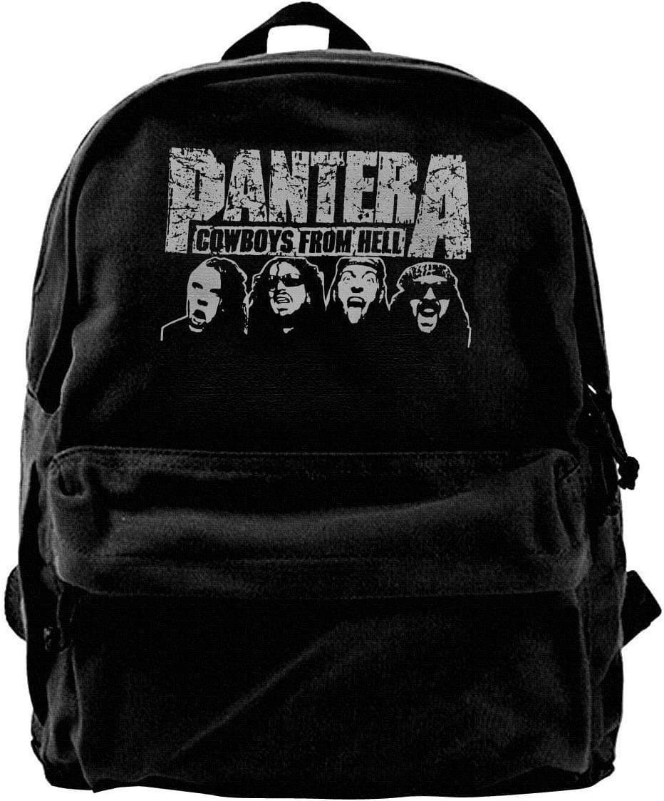 Canvas Backpack Pantera Cowboys from Hell Rucksack Gym Hiking Laptop Shoulder Bag Daypack for Men Women