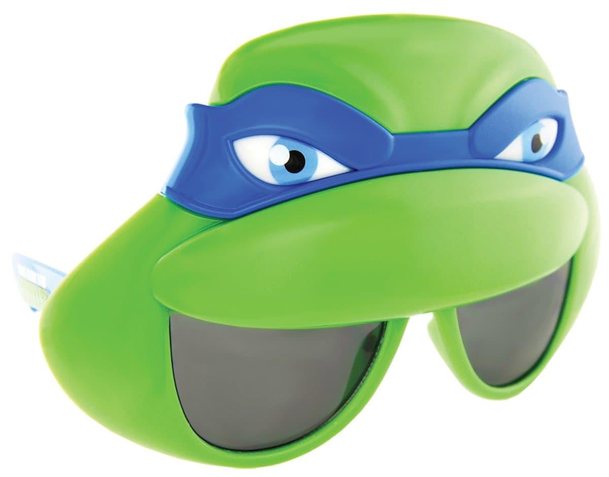 Sun-Staches TMNT Sunglasses | Blue Mask Costume Accessory | Party Favors | UV400 | One Size Fits Most