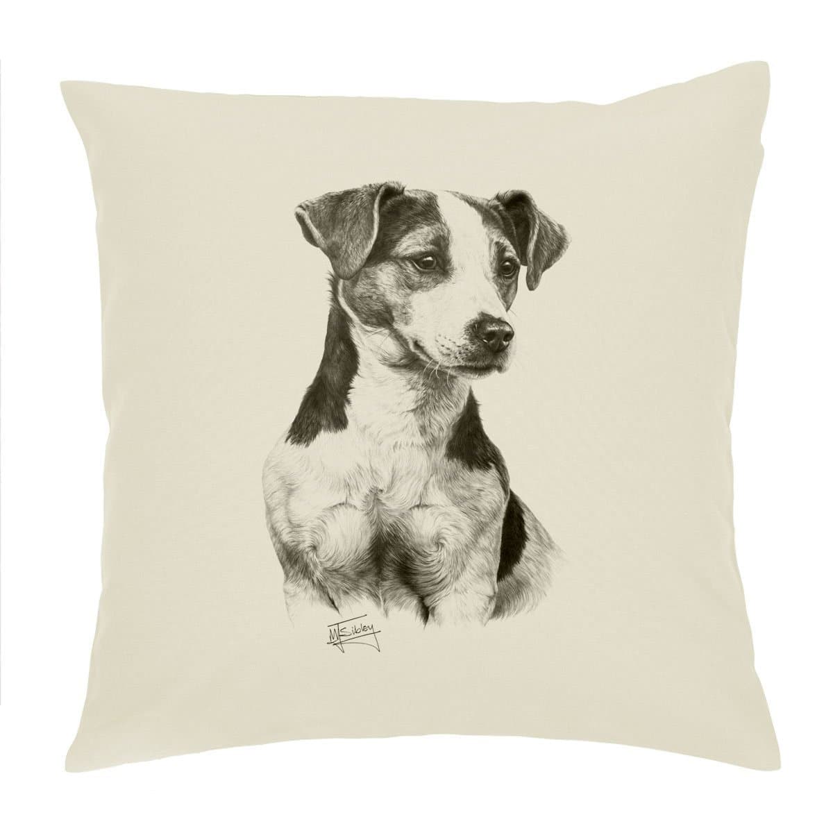 Jack Russell Dog Cushion Cover Pillow 18'' Mike Sibley Design