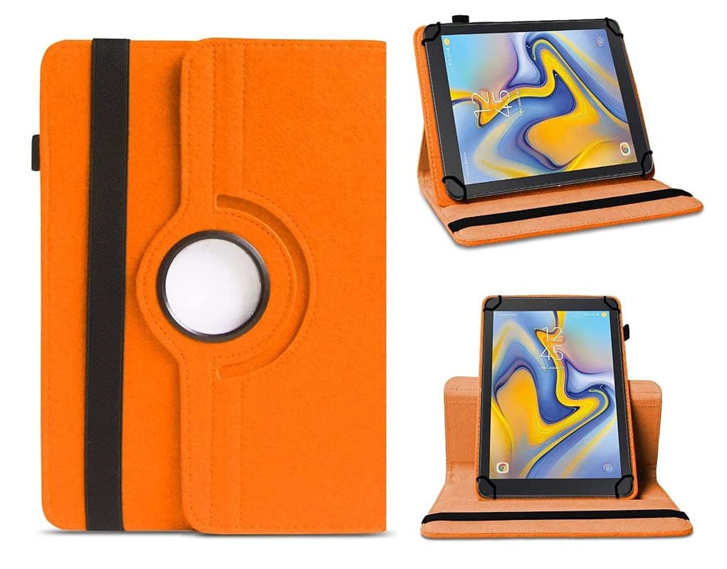 WHITBULL Rotate 360 Degree Universal [Standing Cover] Flip Cover for Samsung Galaxy Tab S2 9.7 Inch (SM-T810/T815) (2015) Orange