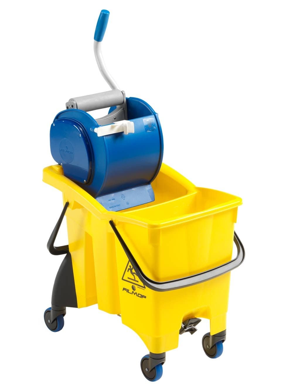 filmop 0022sl2800 C Twice Bucket Wringer Deep with Two Taps Exhaust, 30 Litres, in Plastic Material Bumper