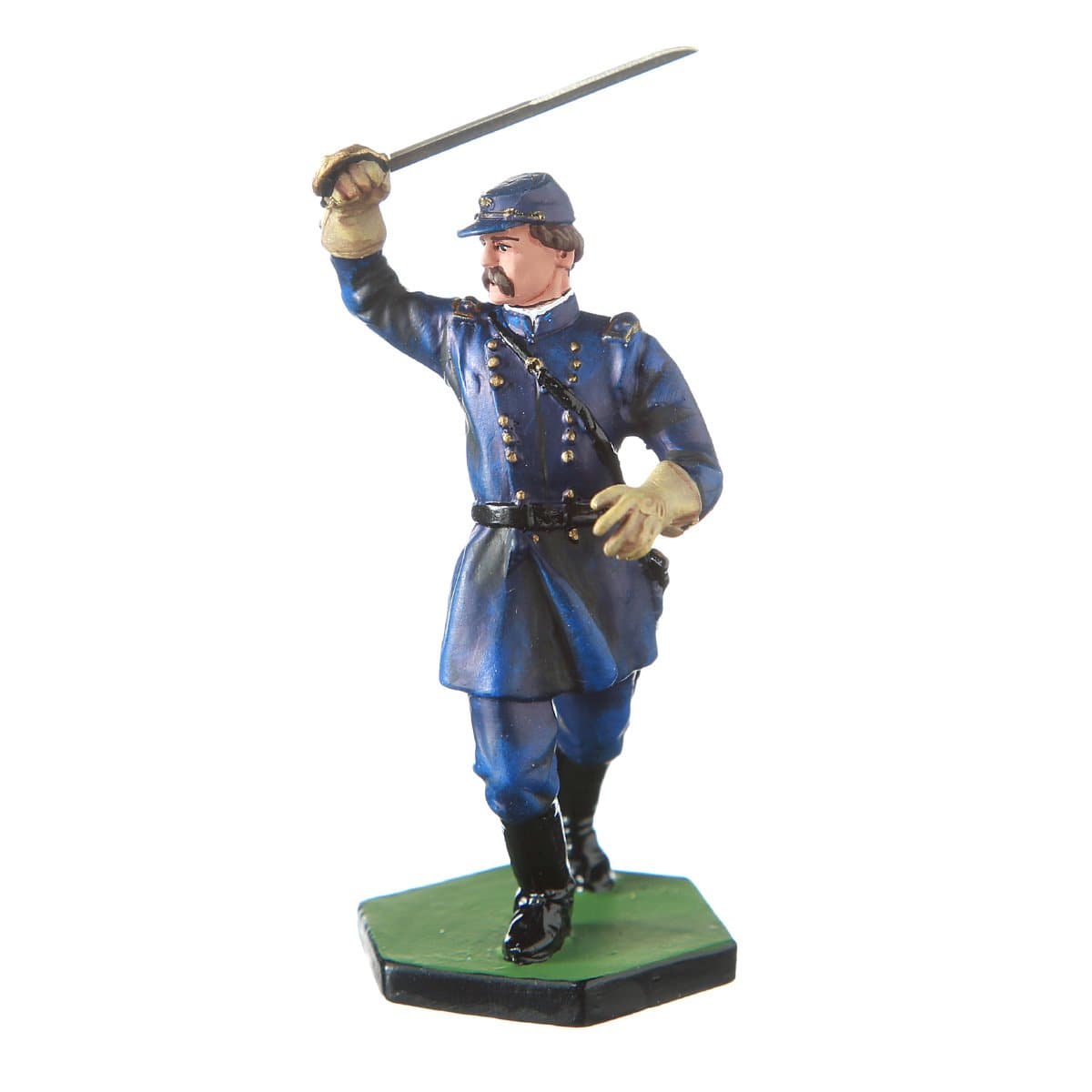 danila-souvenirs Tin Toy Soldier USA Civil war Northerners General Joshua L. Chamberlain hand painted metal sculpture miniature figurine 54mm CW21