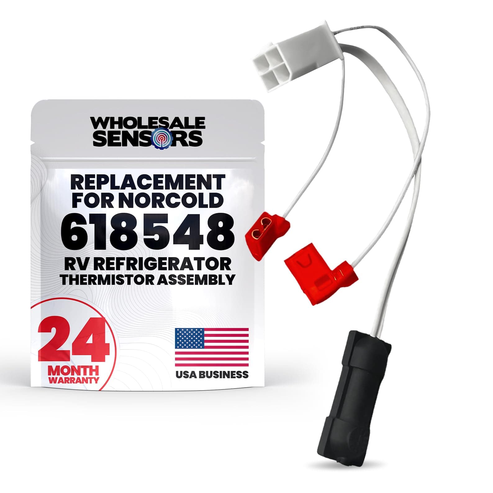 Replacement Norcold 618548 RV Refrigerator Thermistor Assembly 24 Month Warranty & USA Product Support