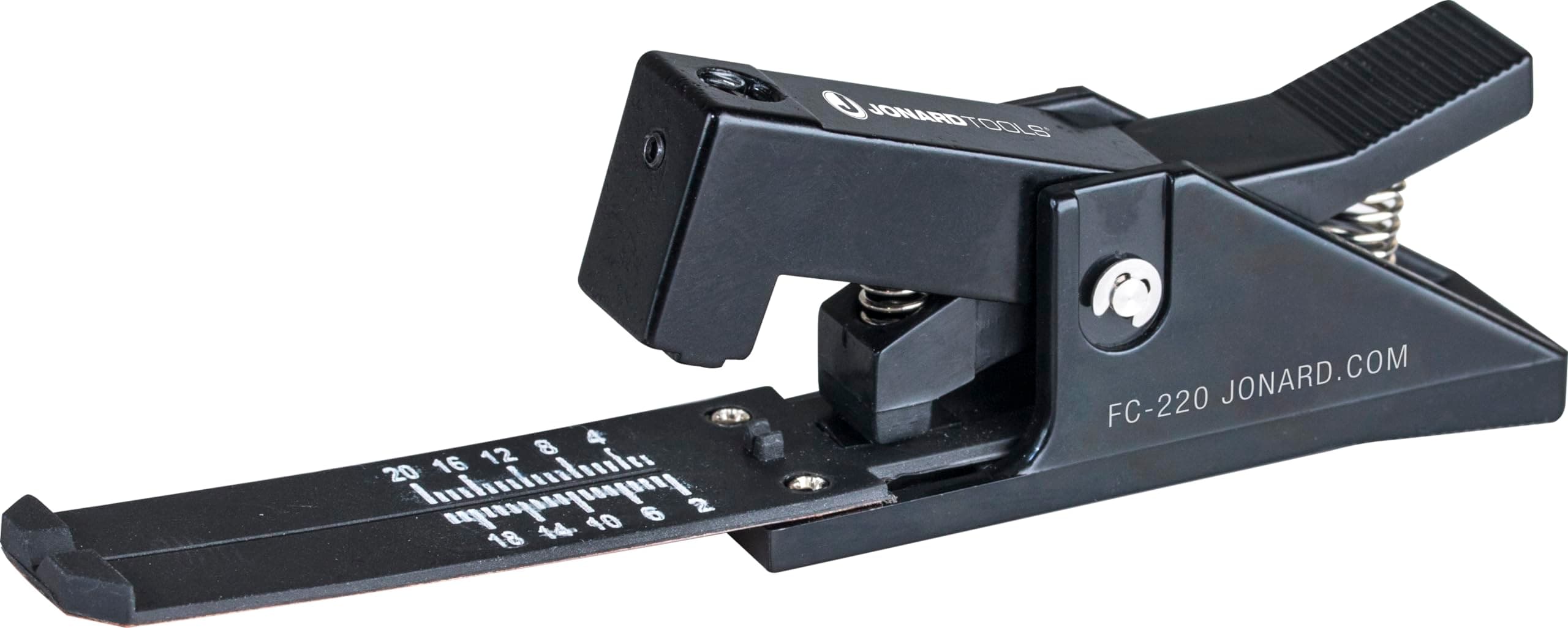 Jonard Tools FC-220 Fiber Cleaver- Precision Cleaving Tool for 250 µm & 900 µm Fibers, Carbide Blade (6,000 Cleaves), Accurate 2–20 mm Lengths, Single & Multi-Mode Compatible