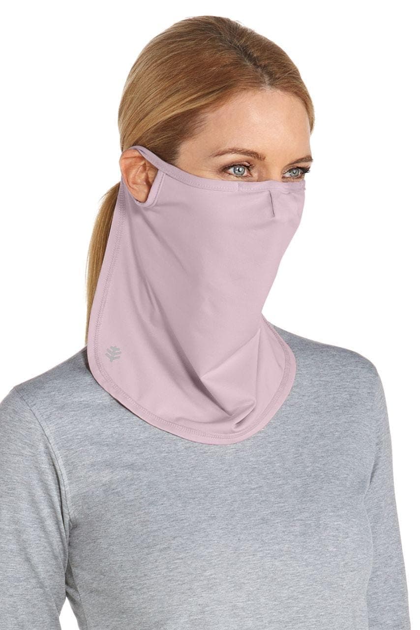 UPF 50+ Unisex UV Face Mask - Sun Protective (Large/X-Large- Dusty Mauve)