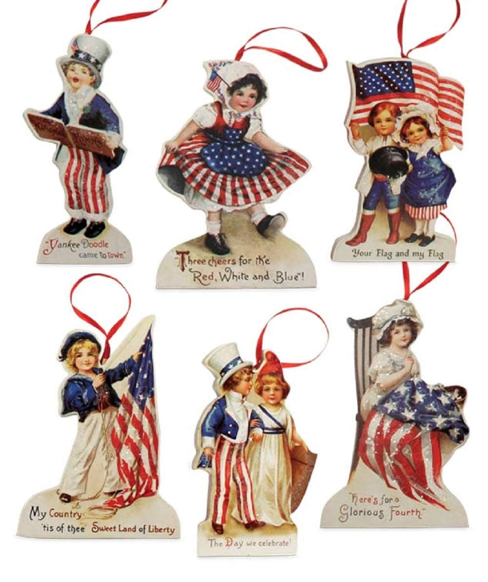 Bethany LoweAmericana Die Cut Patriotic Ornament Set