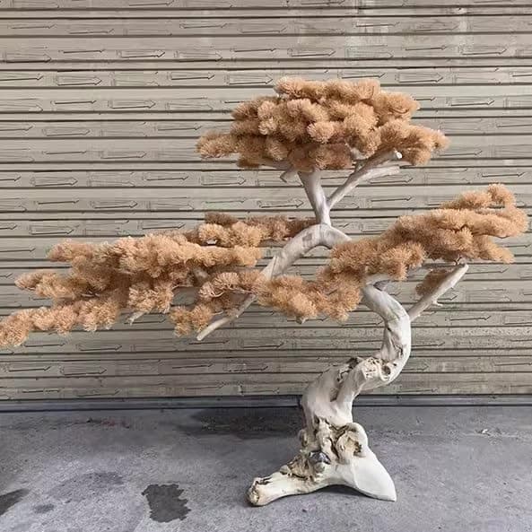 Artificial Tree Faux Podocarpus Plant Slik Fake Guest-Greeting Pine Tree for Home Decor Indoor or Outdoor Office Decoration Housewarming Gift(Size:1.5mx1.2m)