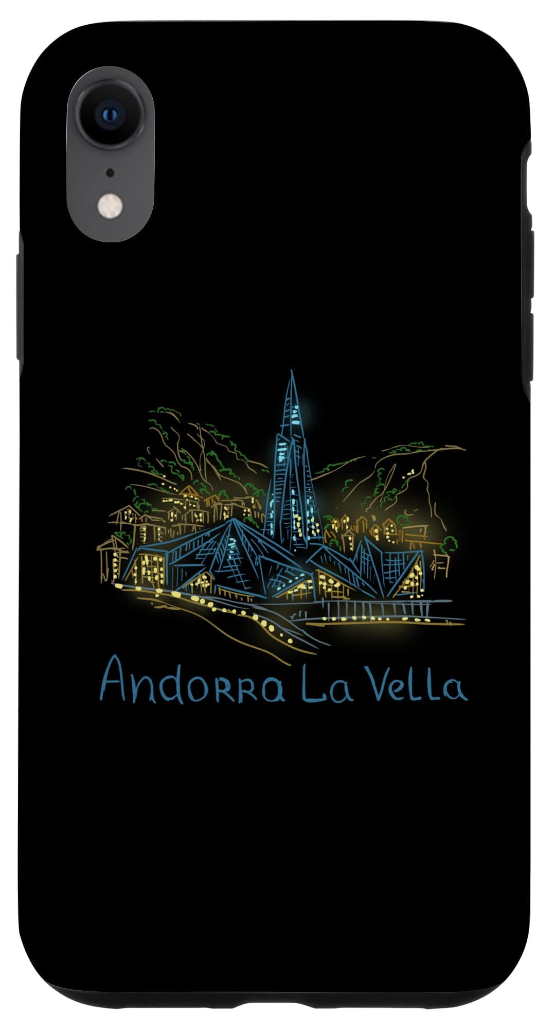 iPhone XR Andorra la Vella City Andorra souvenir gift for men women Case