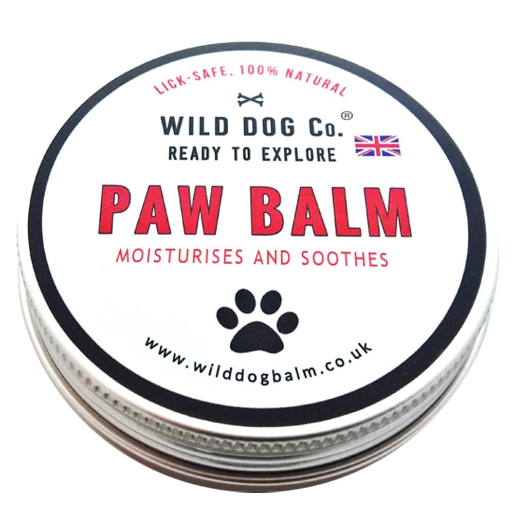 Dog Paw Balm for cracked, dry, itchy, sore paws, pads, nose balm, paw butter soother for dogs, moisturises, 100% natural, soothing, paw protector Made in the UK. 60g