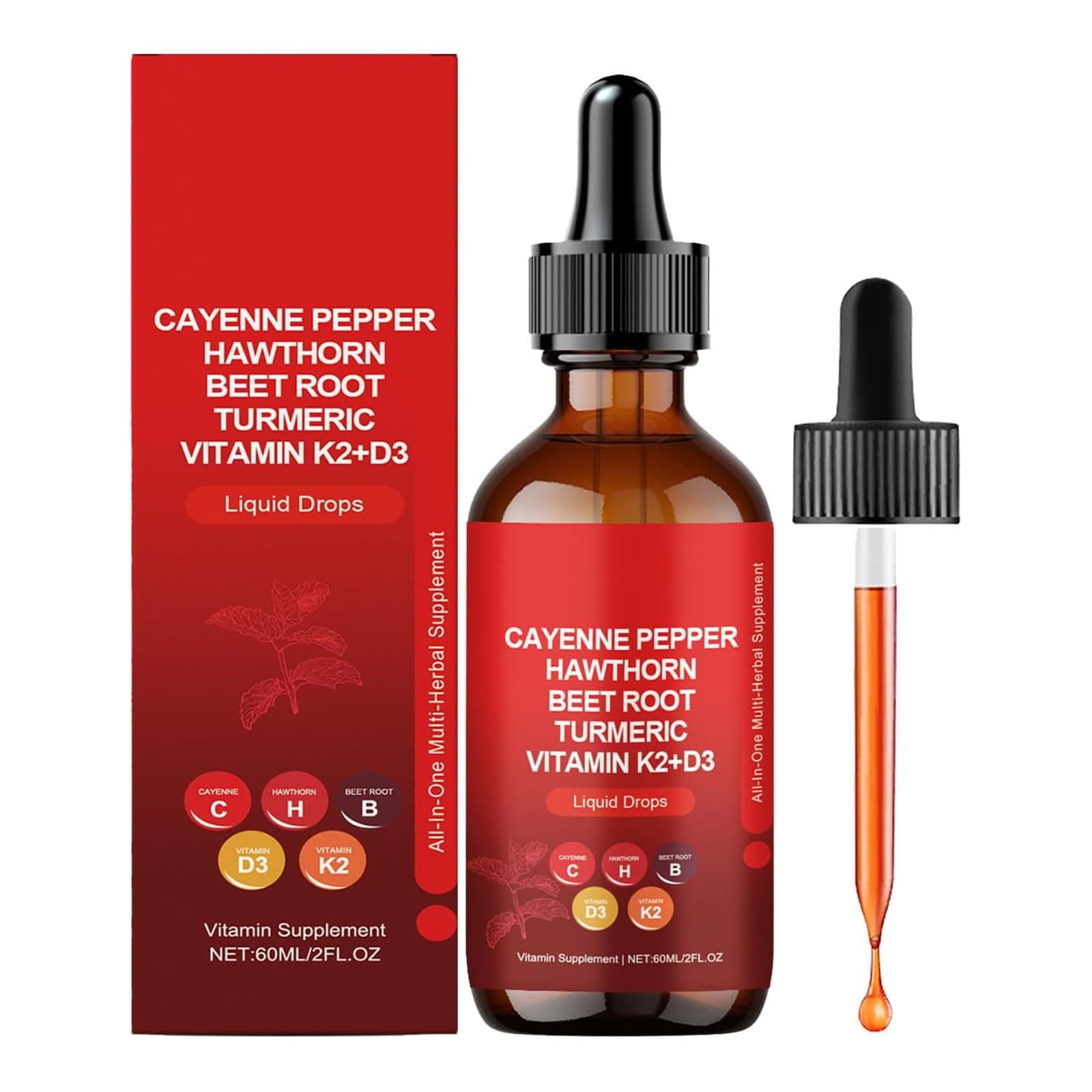 Cayenne Pepper Drops, 60ml/PCS