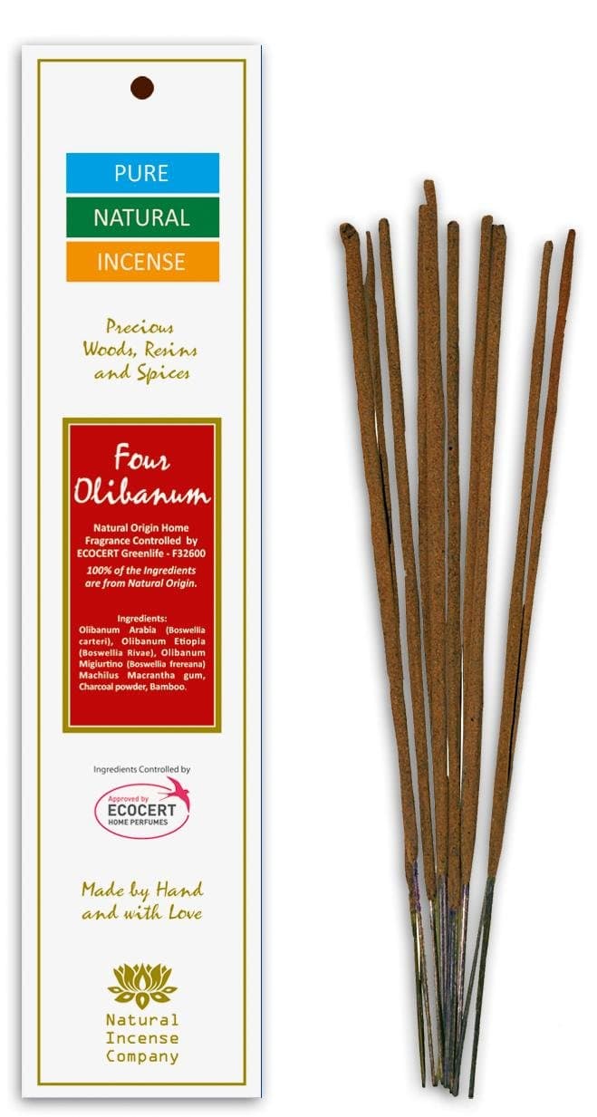 Four Olibanum - Pure & Natural Incense - 10 Sticks - Natural Incense Company