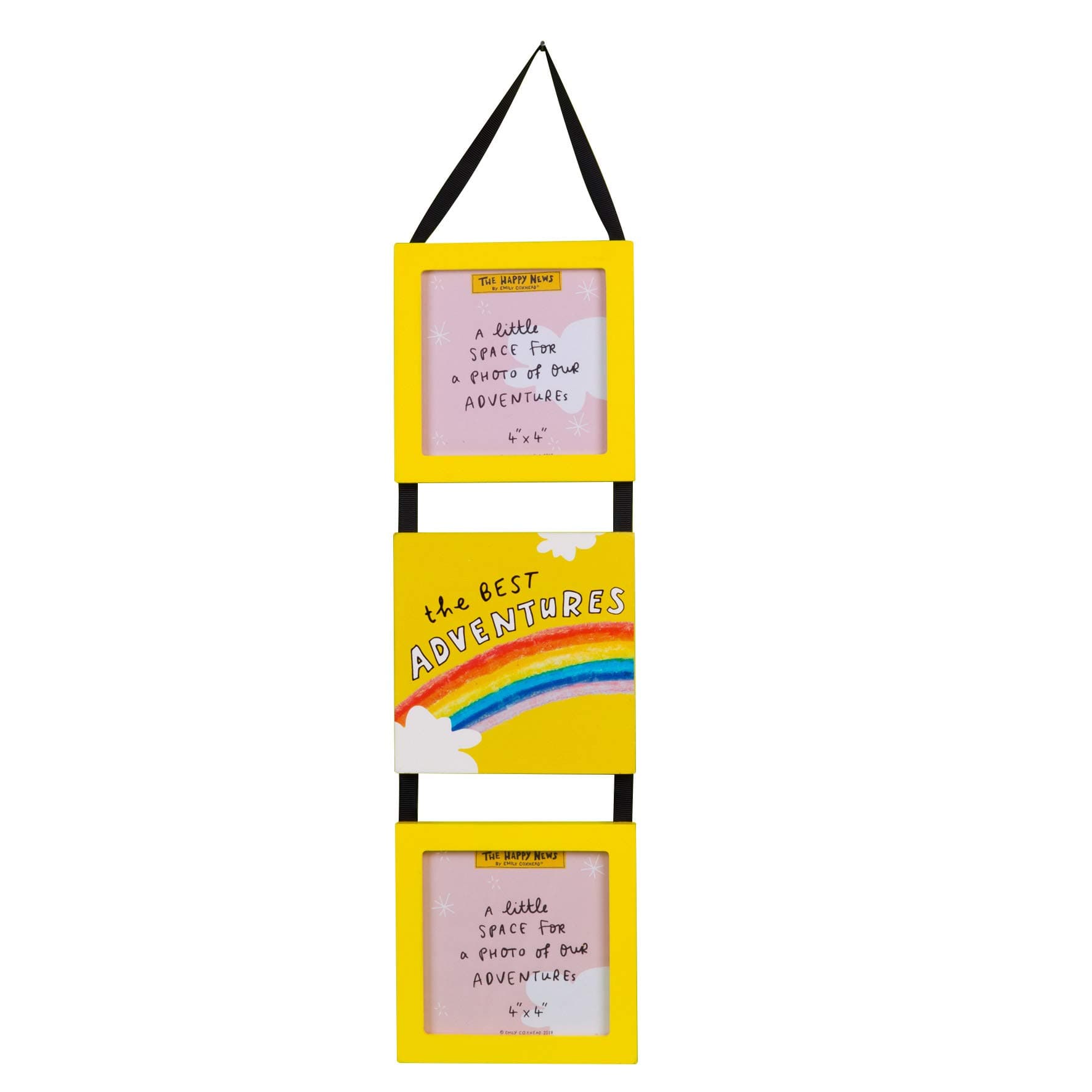 The Happy News Double Photo Frame 4" x 4" - Best Adventures