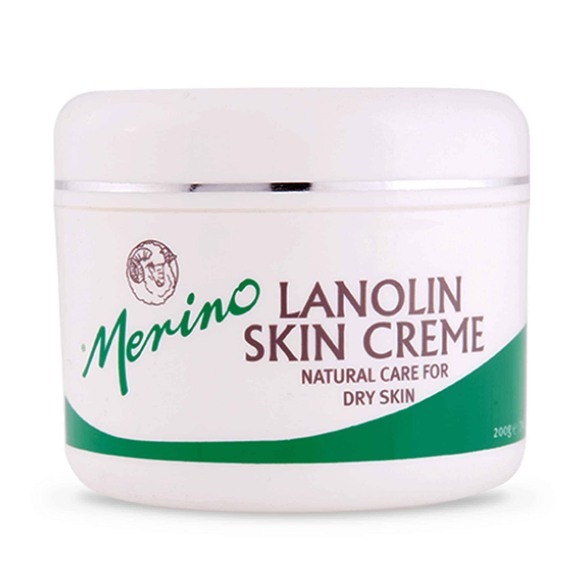 Dry Skin Lanolin Cream by Merino 200gm/7.05oz Medium Jar by Merino Skin Care
