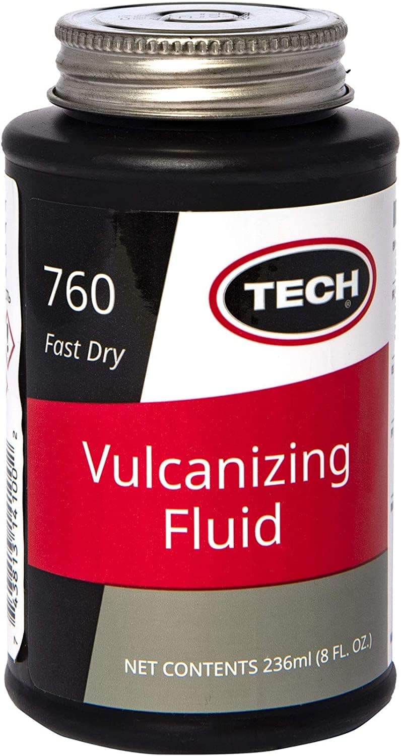 Chem. Vulcanising Solution, Rubber Cement, Adhesive Tyre Repair 235 ml with Brush Lid, Fast Drying