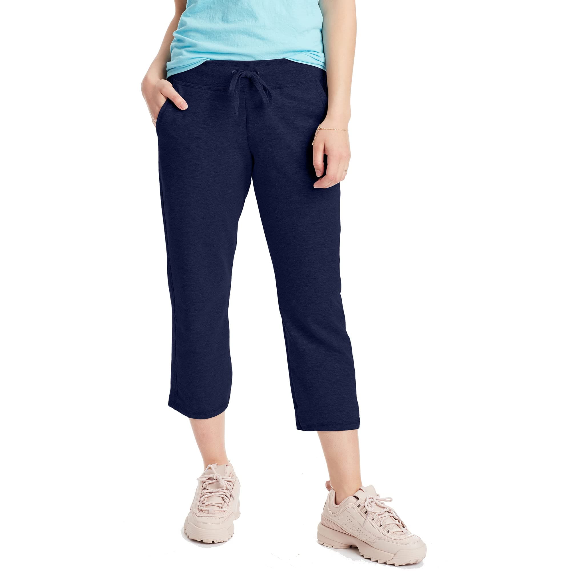 HanesWomen's Sweatpants, French Terry Capris, Women's Capri Joggers