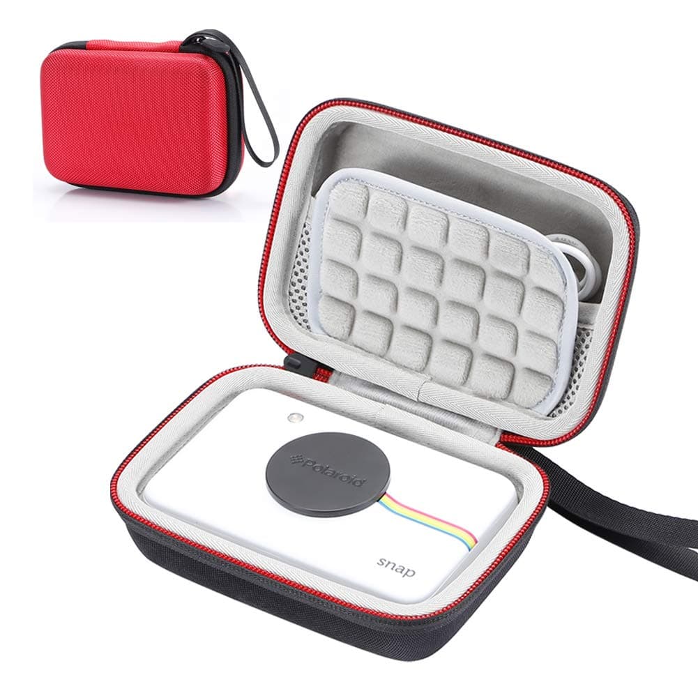 Hard Case for Polaroid Snap & Polaroid Snap Touch Instant Print Digital Camera, Travel Carrying Storage Bag - Red