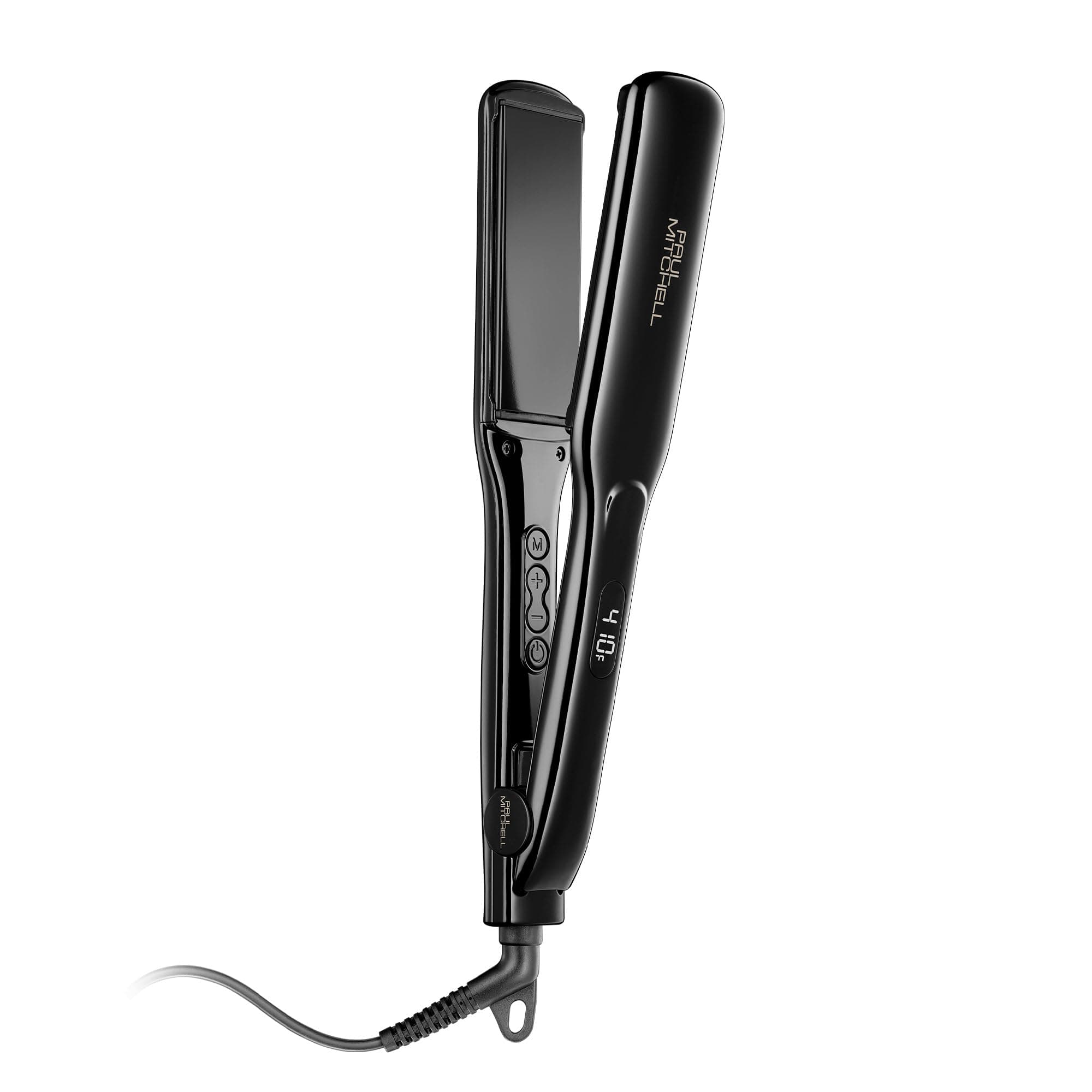 Smooth+ Ceramic Flat Iron, Adjustable Heat Settings, for Smoothing + Straightening, Black, 1.5 Inch