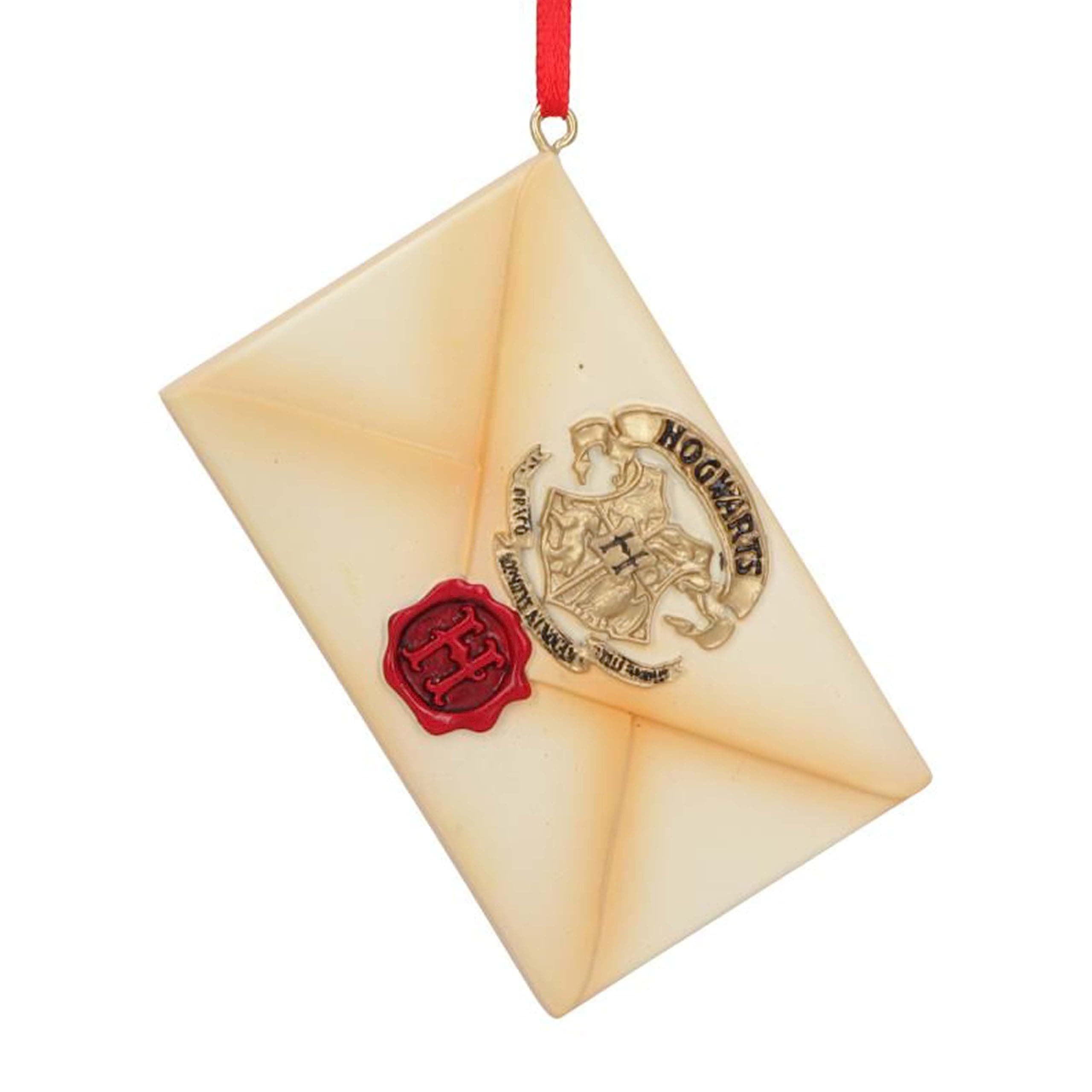 Harry Potter Hogwarts Acceptance School Letter Hanging Ornament, Resin, Beige, Graduation