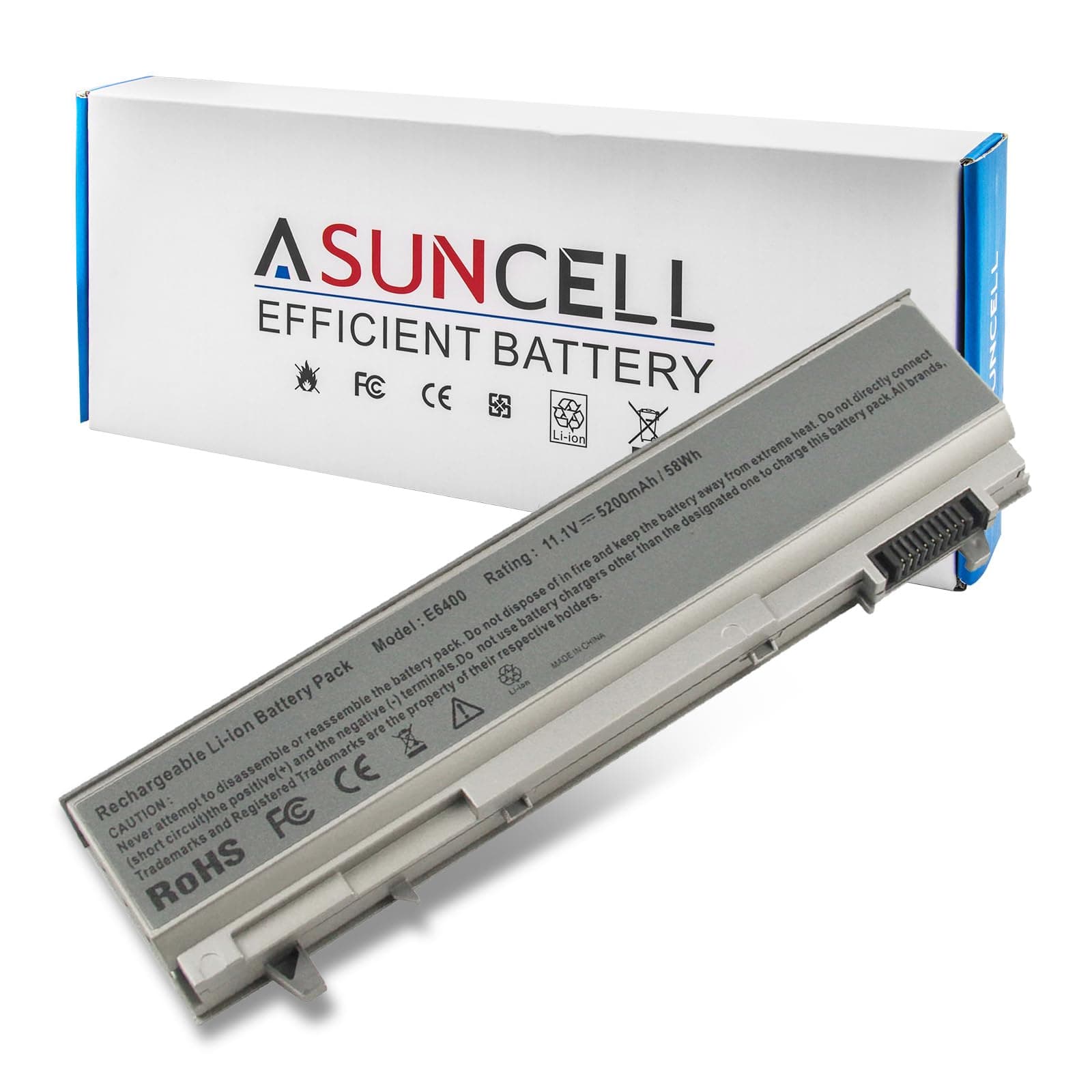 ASUNCELL New Laptop Battery for Dell Latitude E6400 E6410 E6500 E6510 Precision M2400 M4400 M4500 M6500