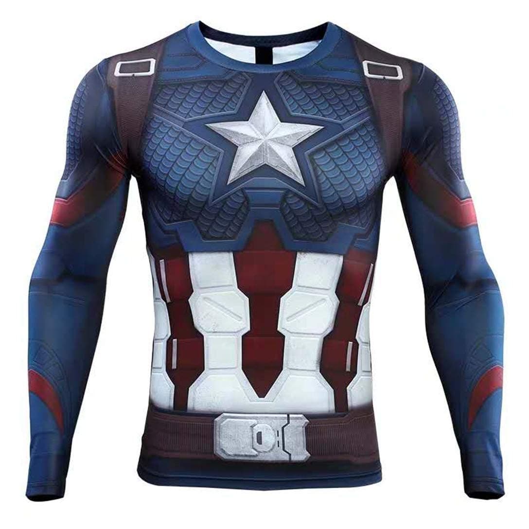 HIMIC E77C 3D Super Hero Close-Fitting Quick-Drying Elastic Sport Cosplay T-Shirt