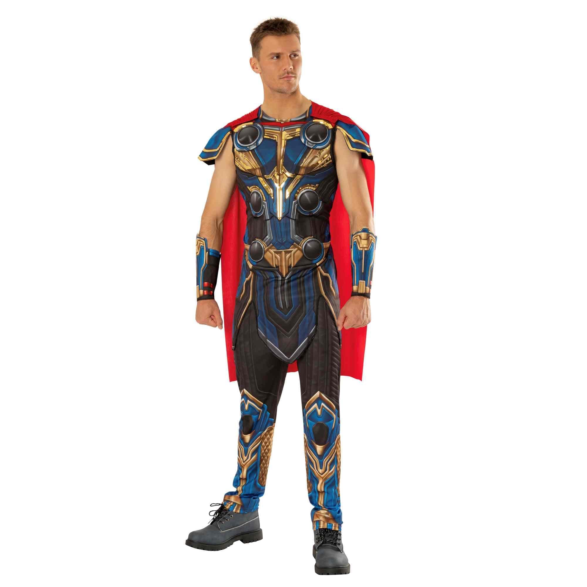 Rubies Official Marvel Thor Love and Thunder Movie, Thor Deluxe Mens Costume, Adult Fancy Dress Halloween