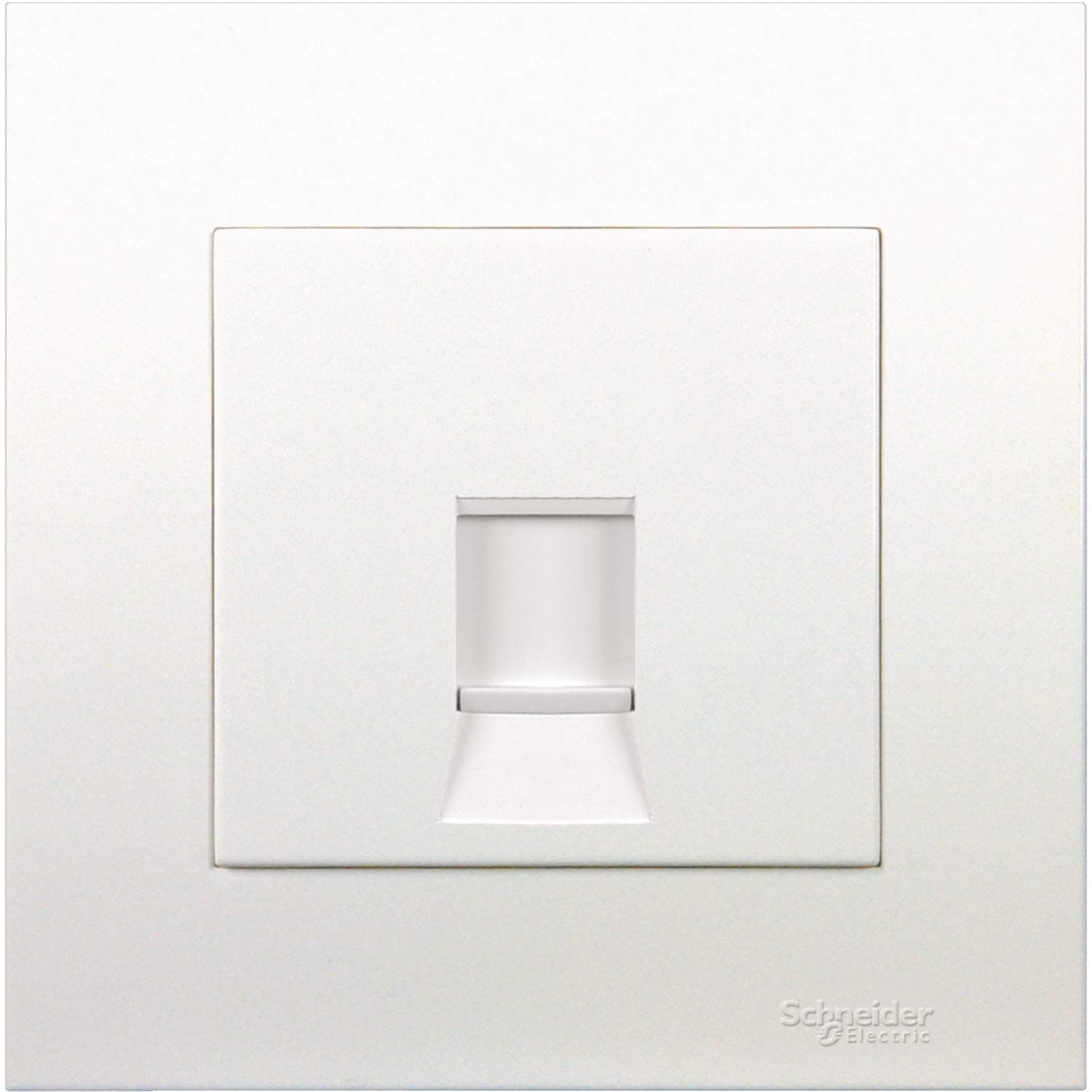 Schneider Electric Vivace White - 1 Gang Keystone Wallplate With Shutter Without Ketstone Jack Rj-45